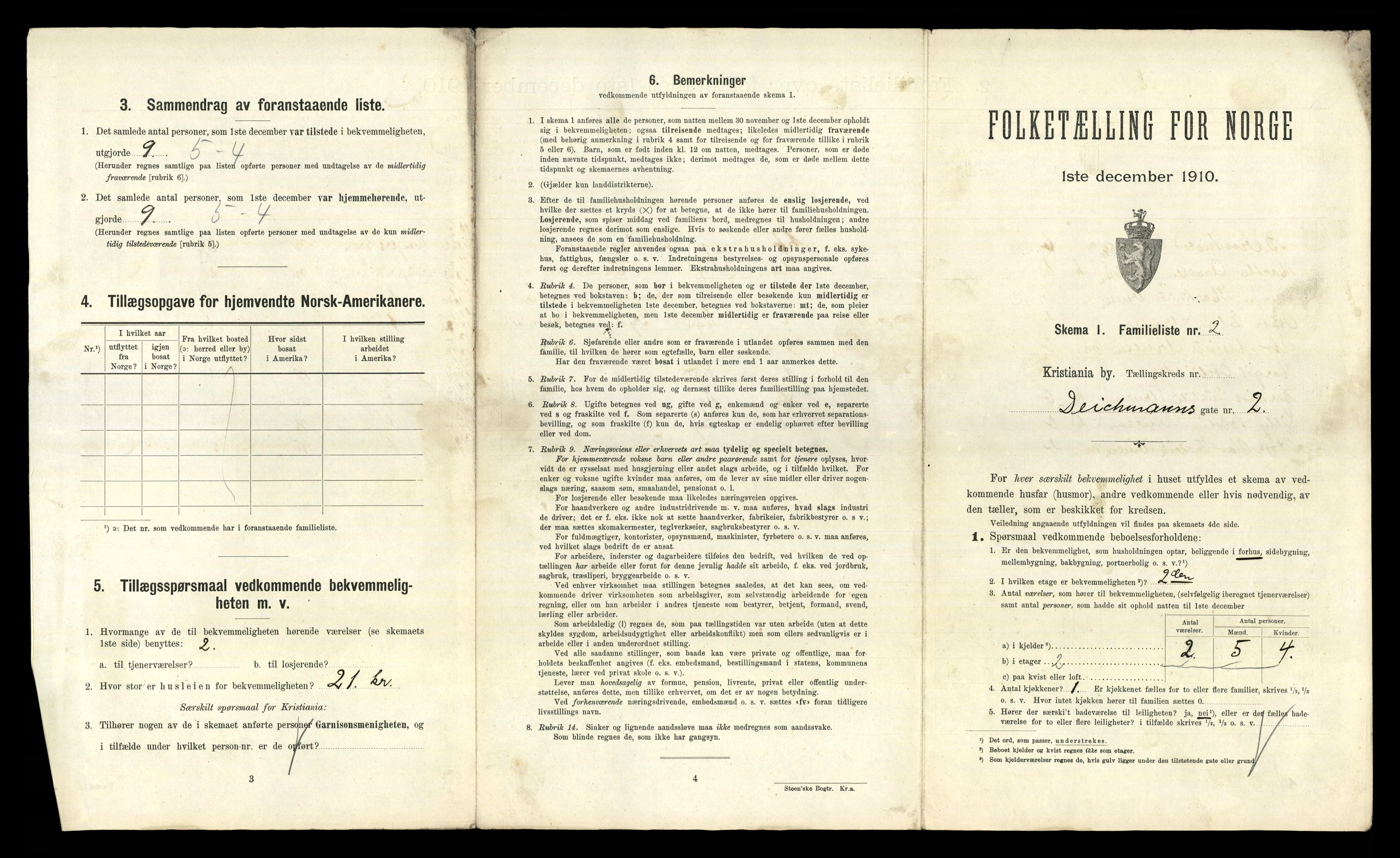 RA, 1910 census for Kristiania, 1910, p. 16055