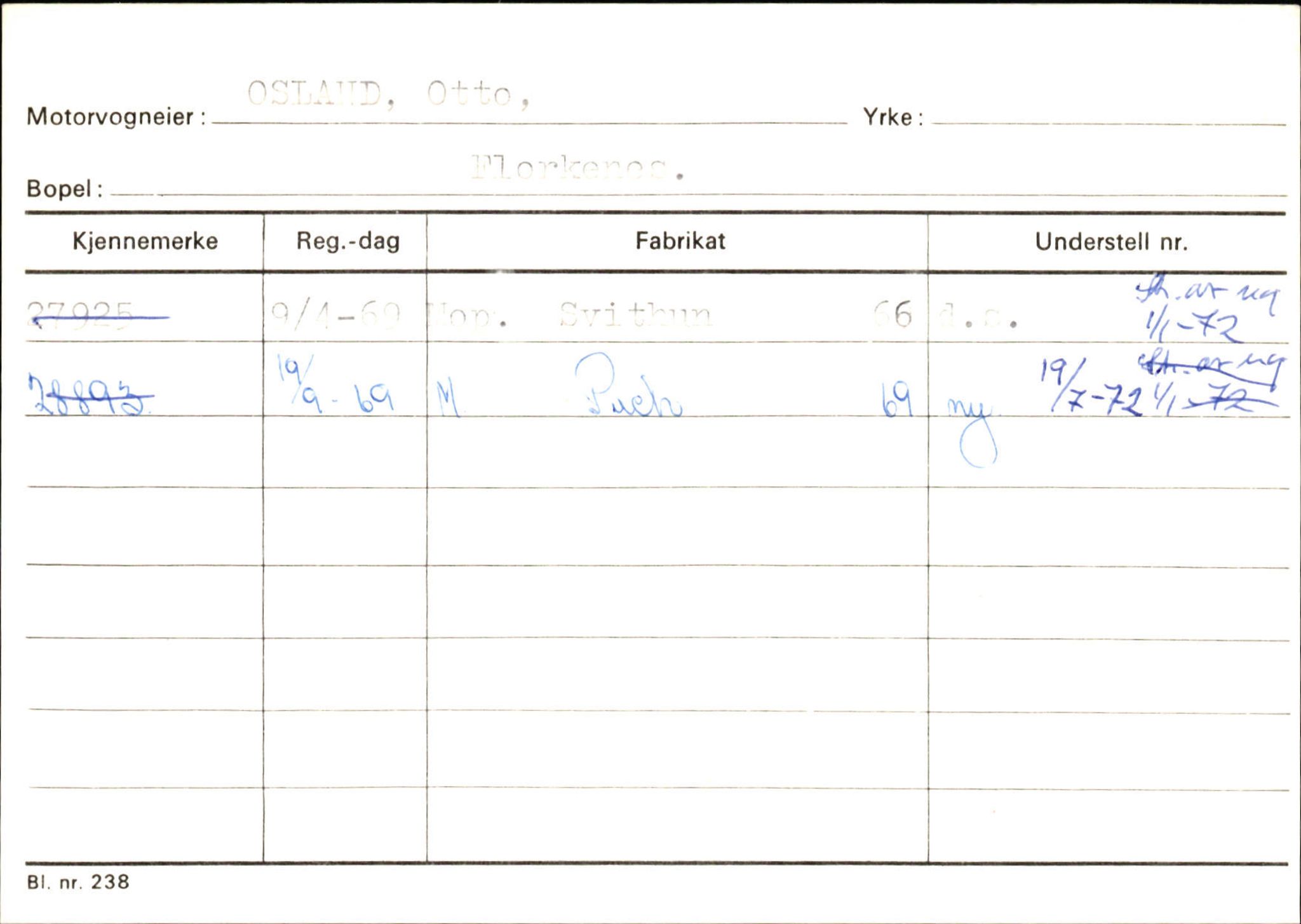 Statens vegvesen, Sogn og Fjordane vegkontor, AV/SAB-A-5301/4/F/L0132: Eigarregister Askvoll A-Å. Balestrand A-Å, 1945-1975, p. 1000