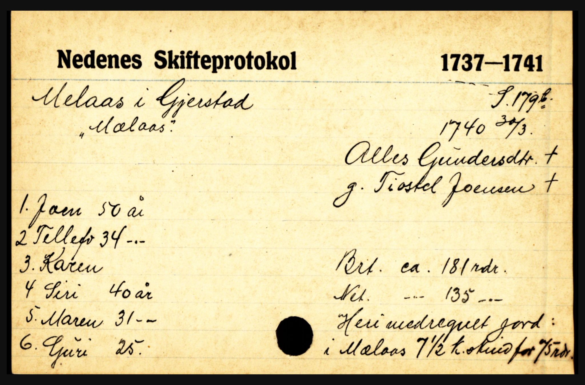 Nedenes sorenskriveri før 1824, AV/SAK-1221-0007/H, p. 19451