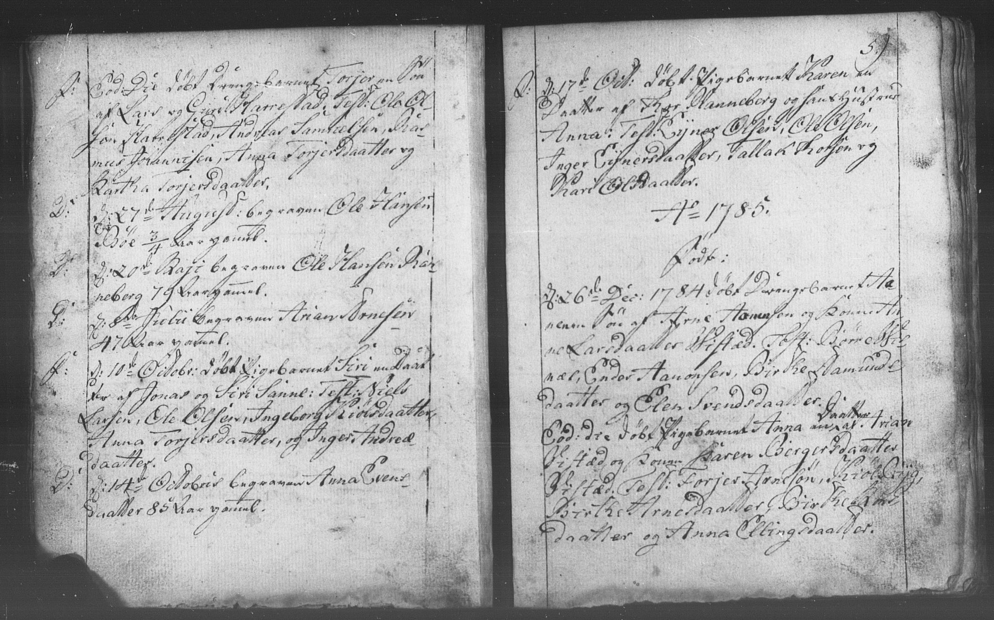 Domkirken sokneprestkontor, SAST/A-101812/001/30/30BB/L0006: Parish register (copy) no. B 6, 1783-1815, p. 5