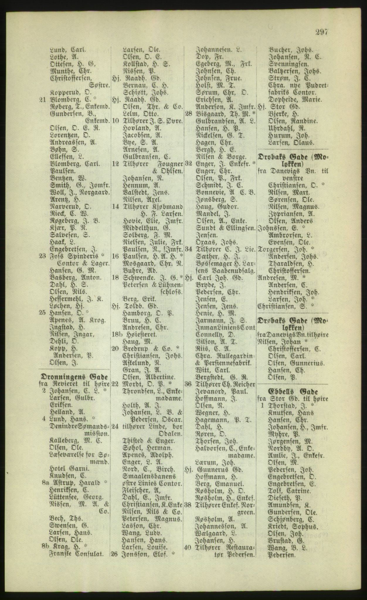 Kristiania/Oslo adressebok, PUBL/-, 1880, p. 297