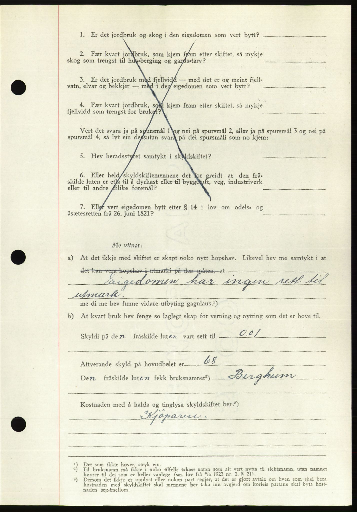 Søre Sunnmøre sorenskriveri, AV/SAT-A-4122/1/2/2C/L0081: Mortgage book no. 7A, 1947-1948, Diary no: : 1541/1947