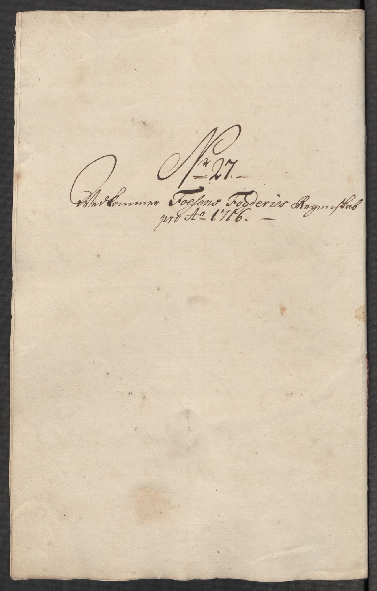 Rentekammeret inntil 1814, Reviderte regnskaper, Fogderegnskap, AV/RA-EA-4092/R57/L3864: Fogderegnskap Fosen, 1716, p. 198