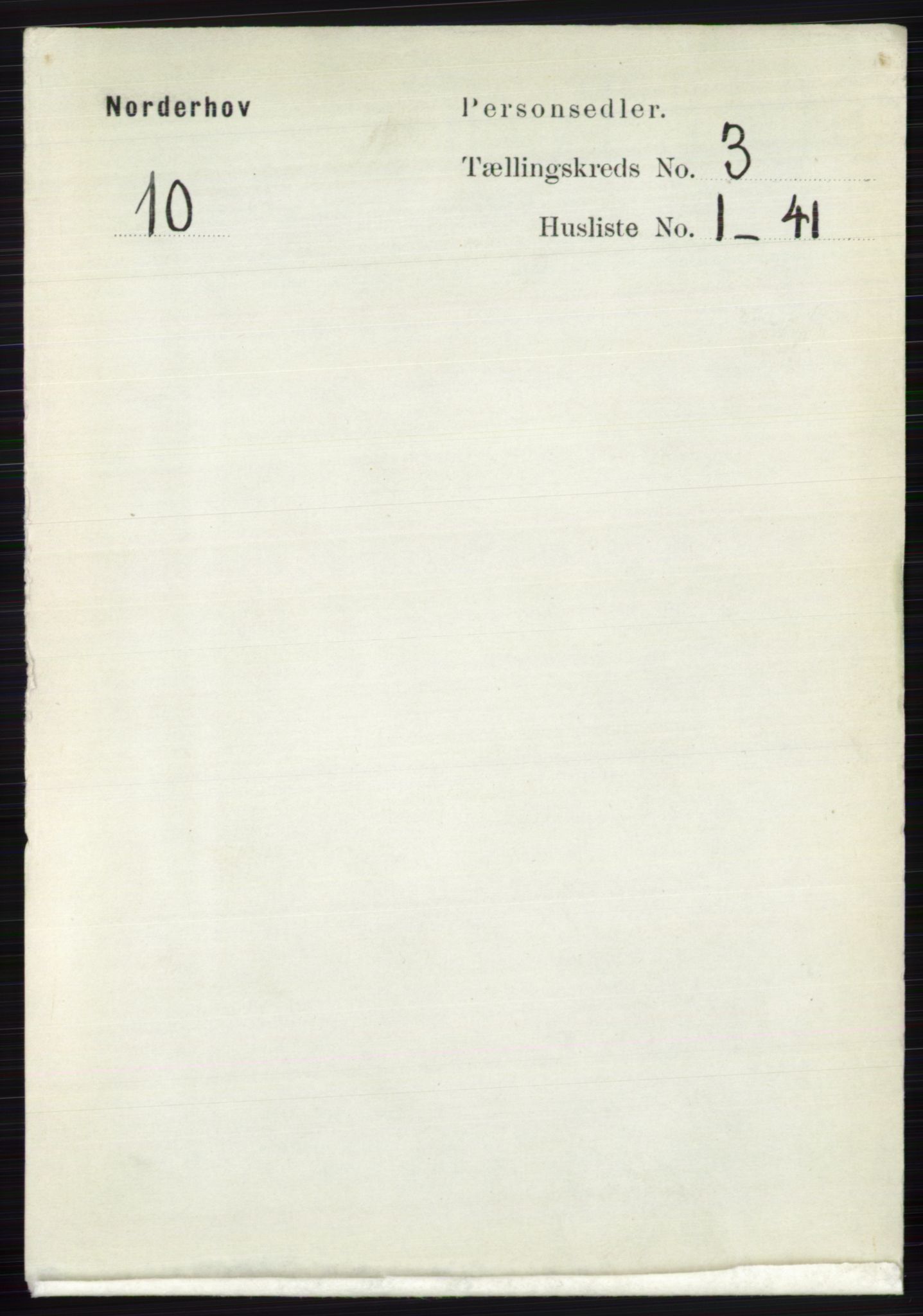 RA, 1891 census for 0613 Norderhov, 1891, p. 1248