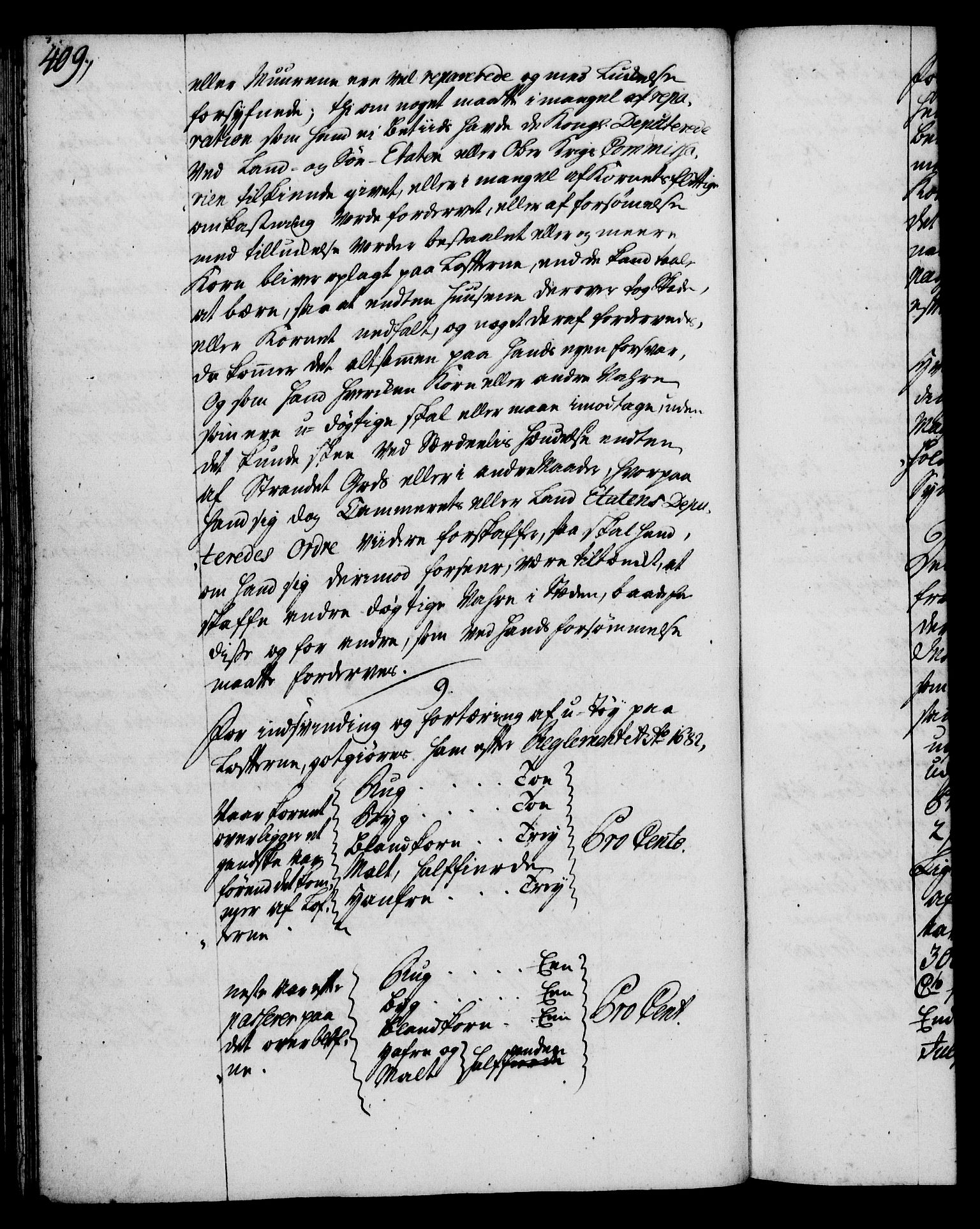 Rentekammeret, Kammerkanselliet, RA/EA-3111/G/Gg/Ggi/L0002: Norsk instruksjonsprotokoll med register (merket RK 53.35), 1729-1751, p. 409
