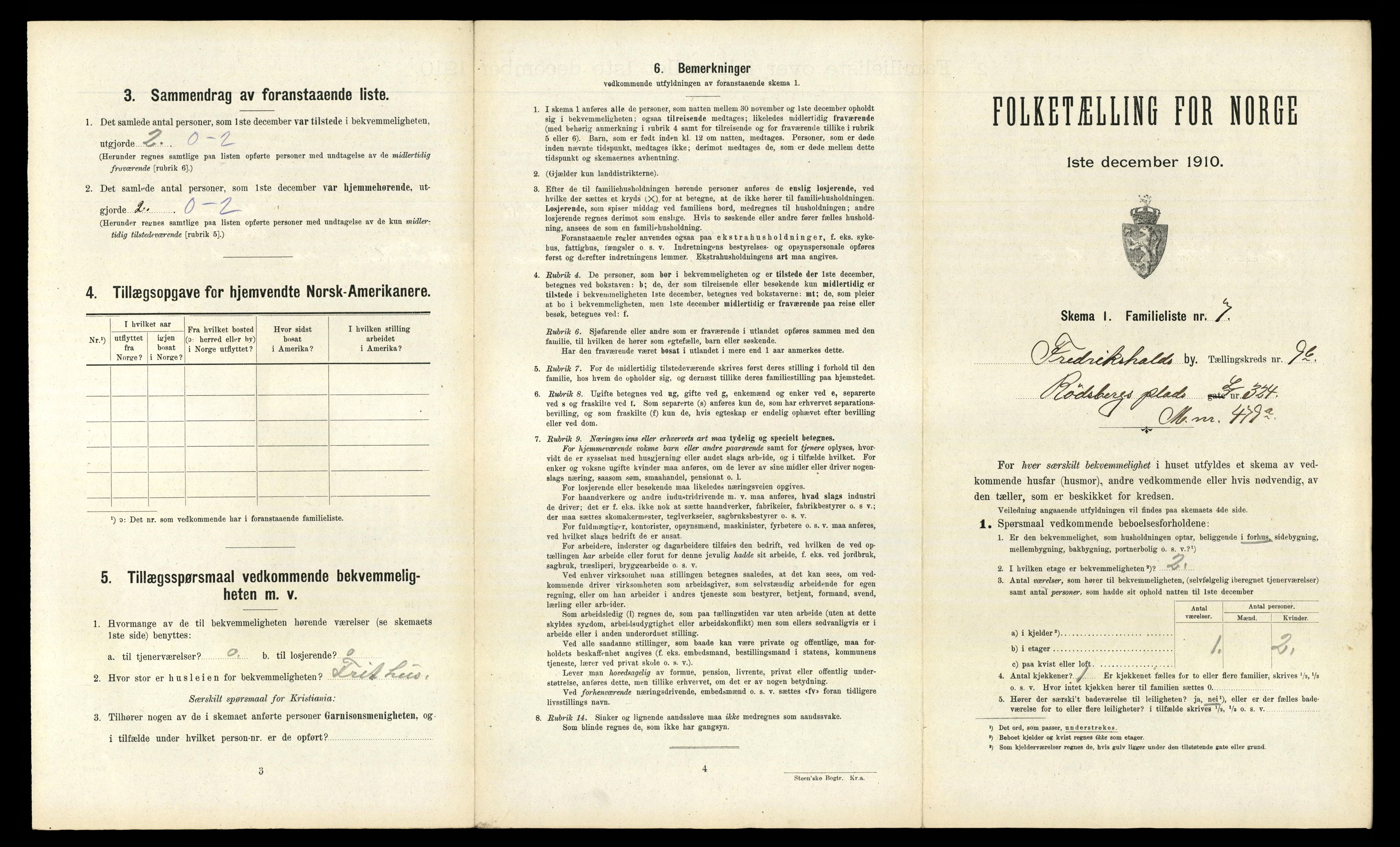 RA, 1910 census for Fredrikshald, 1910, p. 2792