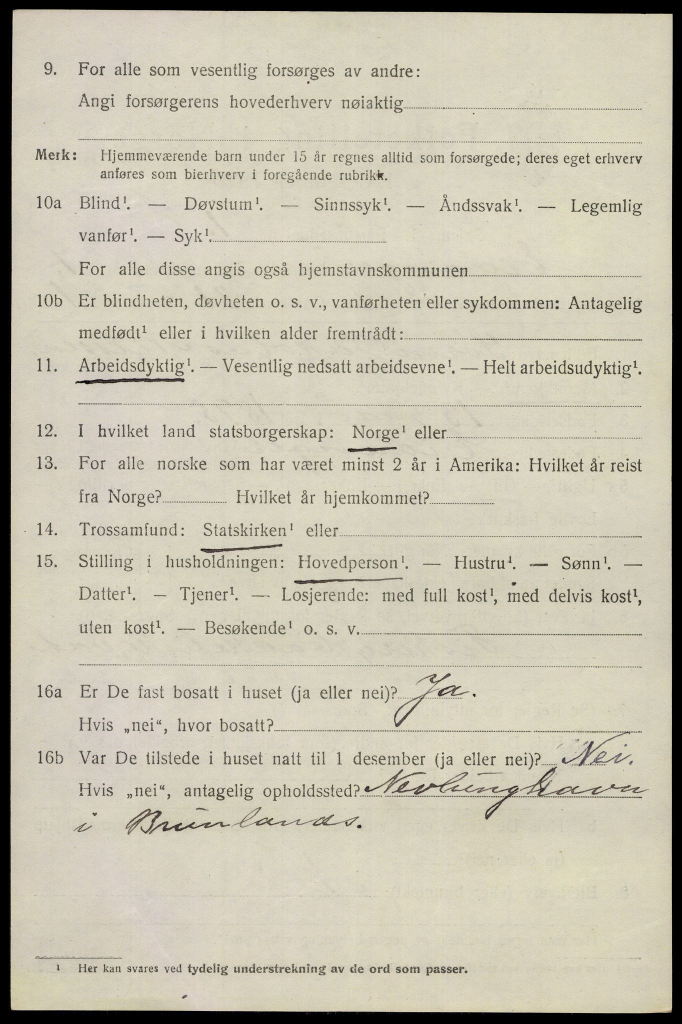 SAKO, 1920 census for Eidanger, 1920, p. 5267