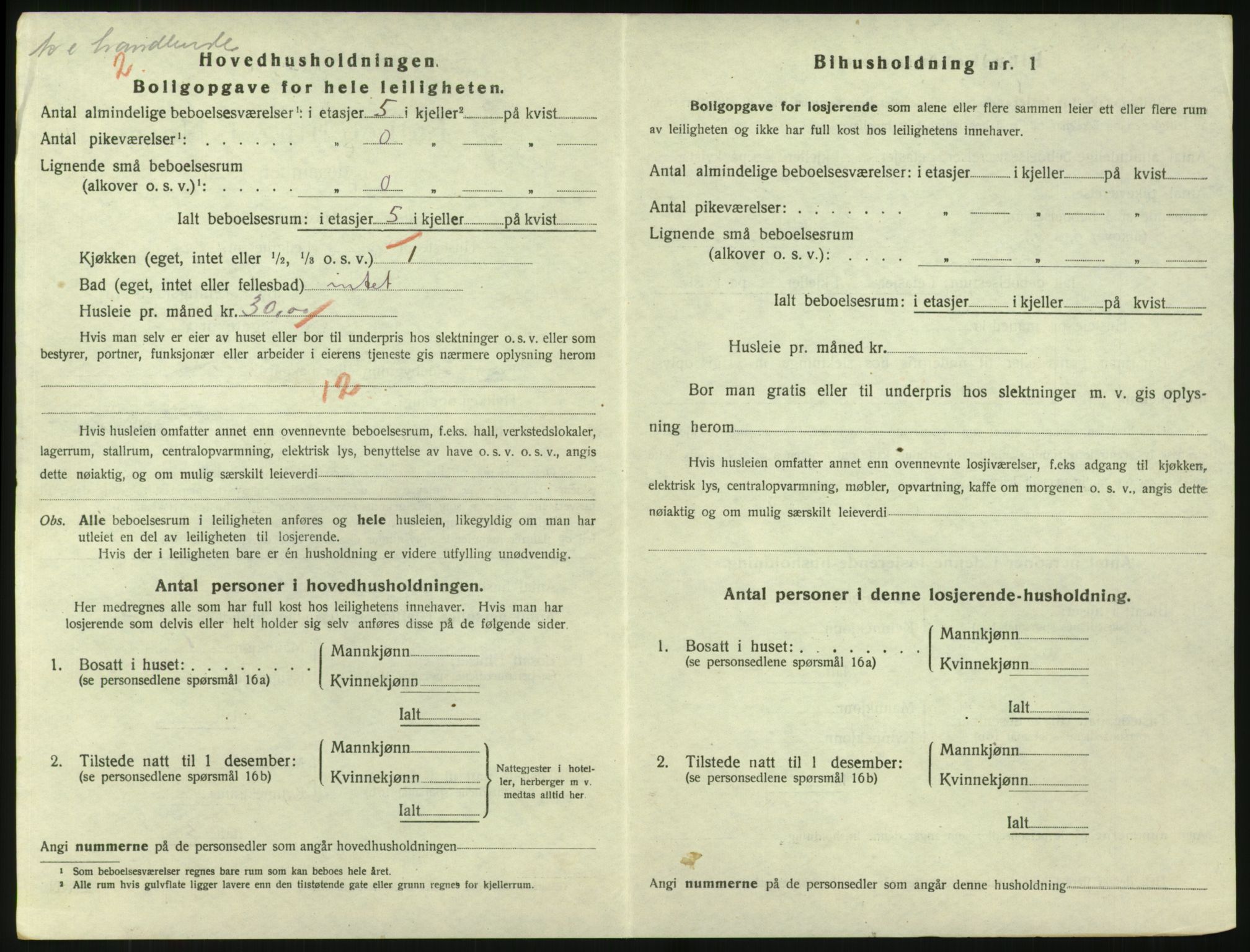 SAK, 1920 census for Tvedestrand, 1920, p. 1268