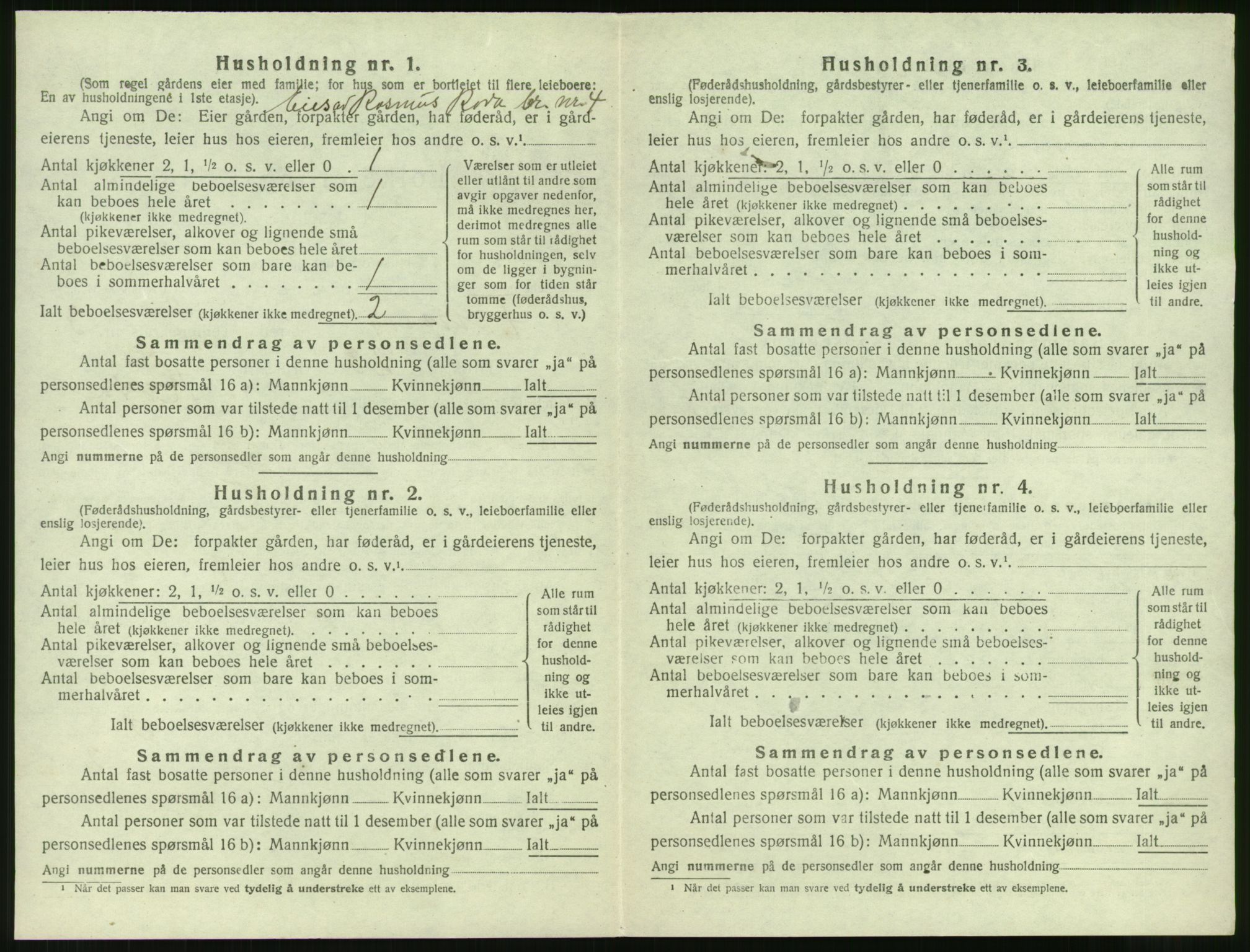 SAST, 1920 census for Finnøy, 1920, p. 665