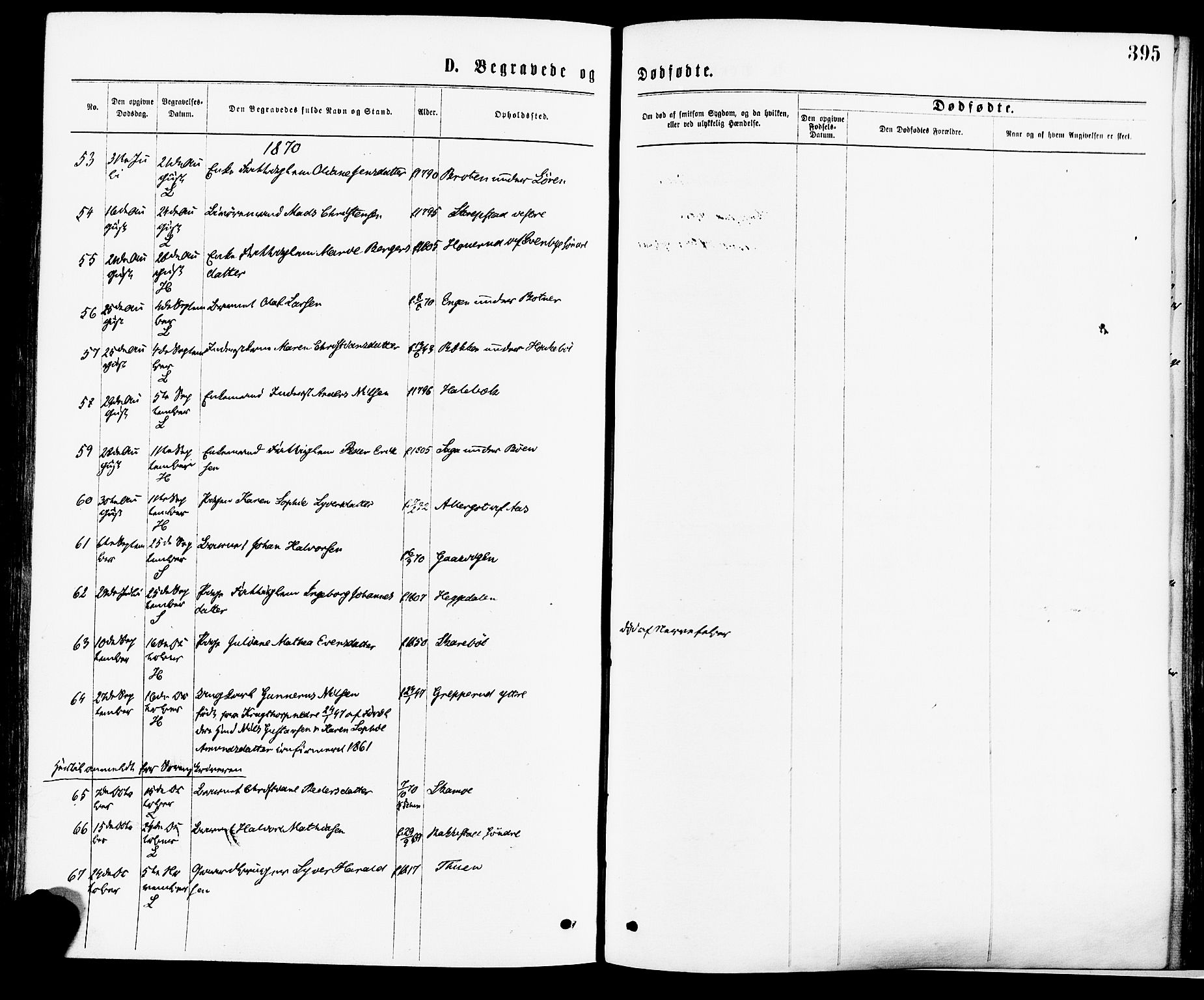 Høland prestekontor Kirkebøker, AV/SAO-A-10346a/F/Fa/L0012.a: Parish register (official) no. I 12A, 1869-1879, p. 395