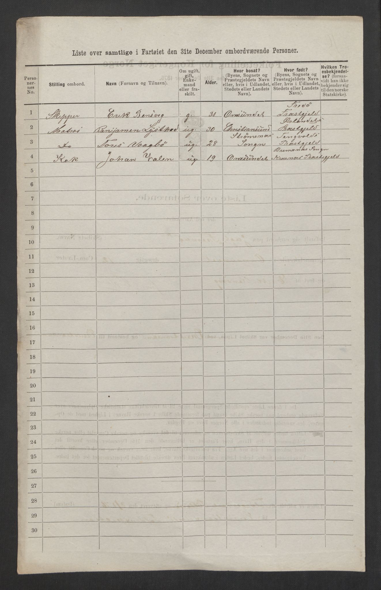 RA, 1875 census, lists of crew on ships: Ships in domestic ports, 1875, p. 803