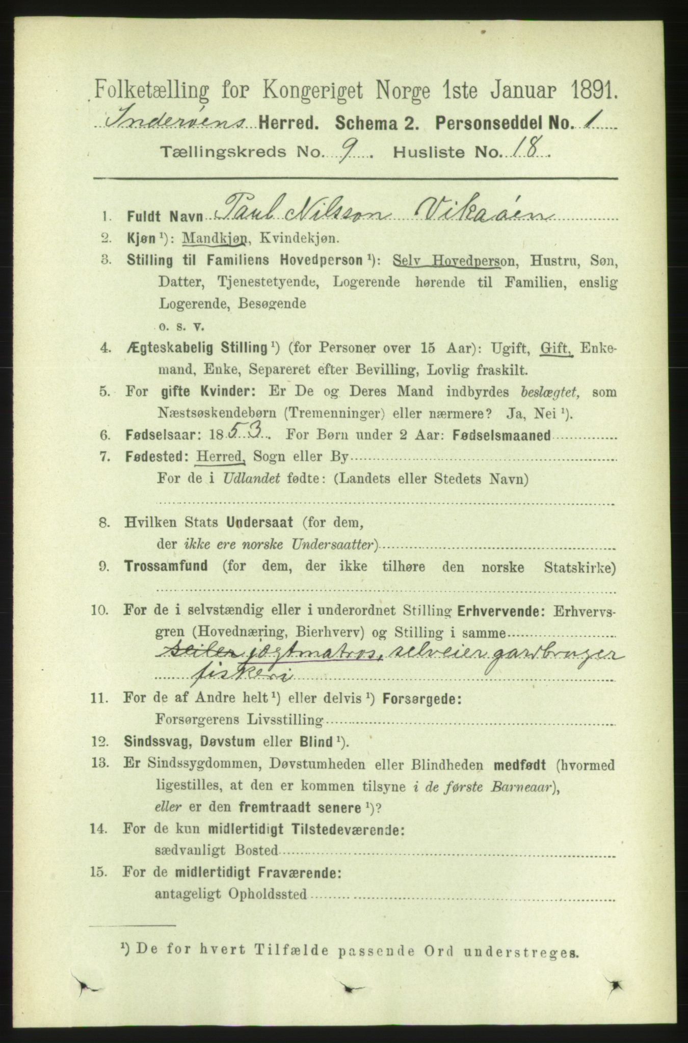 RA, 1891 census for 1729 Inderøy, 1891, p. 5259