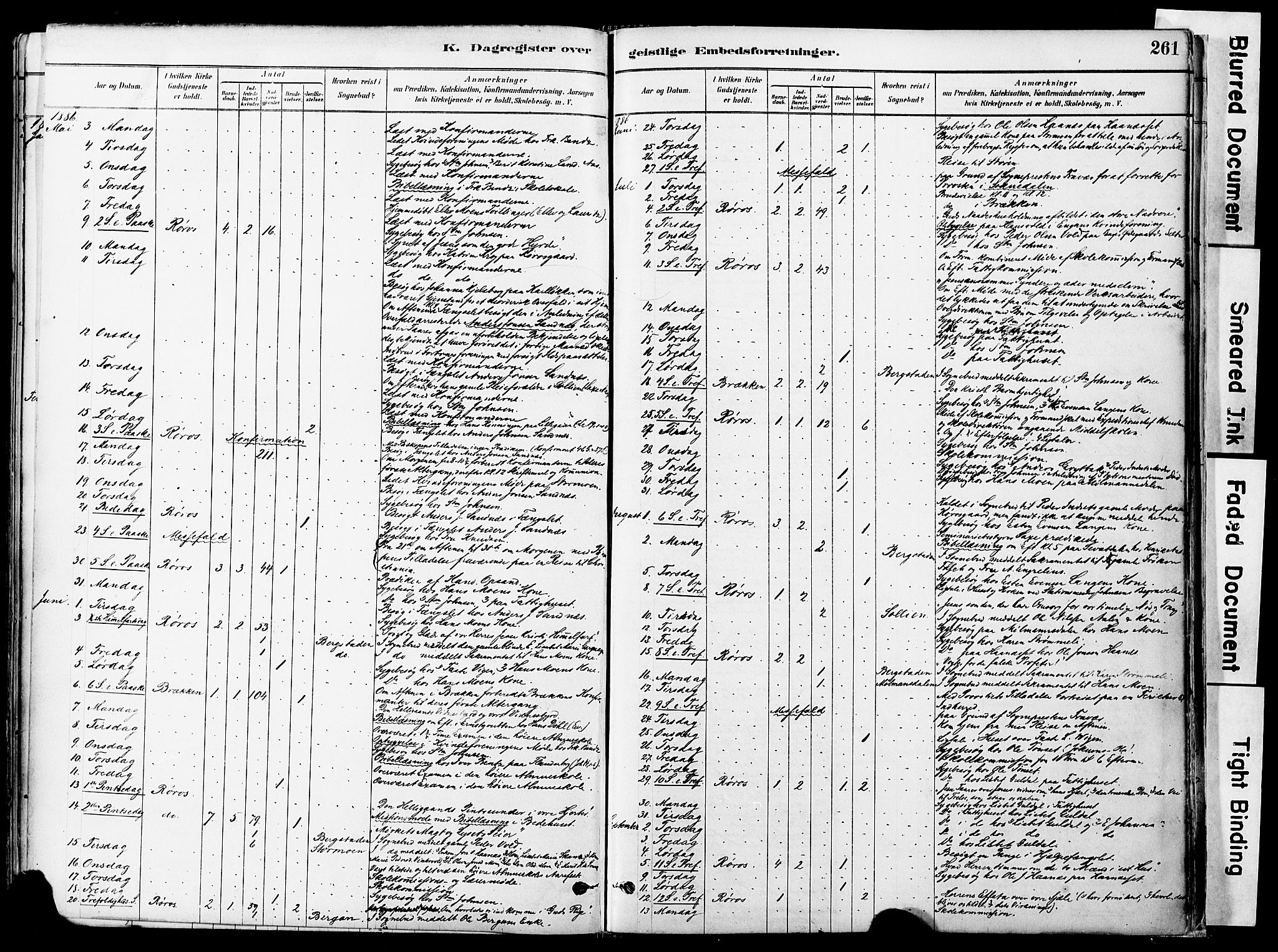 Ministerialprotokoller, klokkerbøker og fødselsregistre - Sør-Trøndelag, SAT/A-1456/681/L0933: Parish register (official) no. 681A11, 1879-1890, p. 261