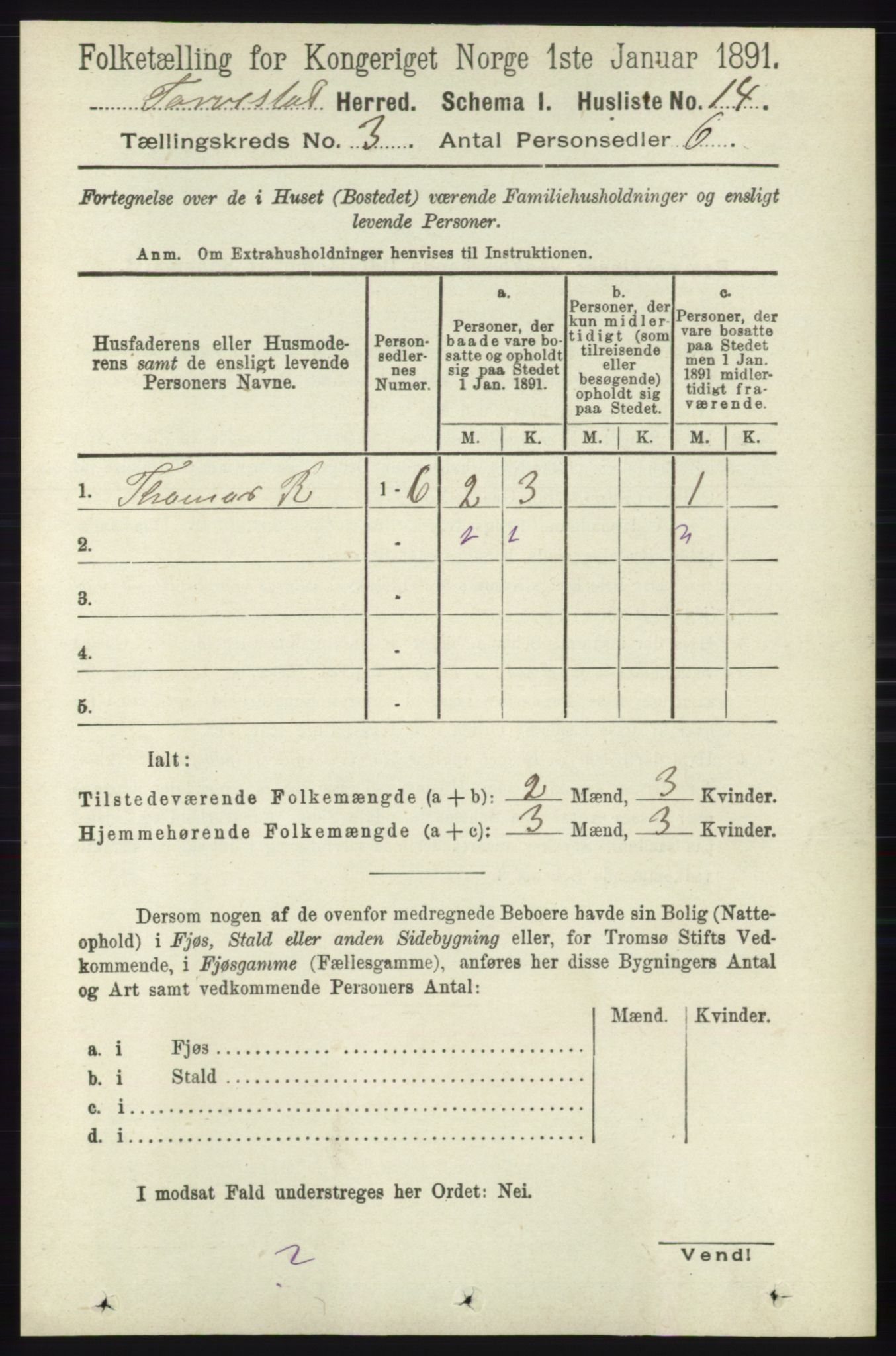 RA, 1891 census for 1152 Torvastad, 1891, p. 884