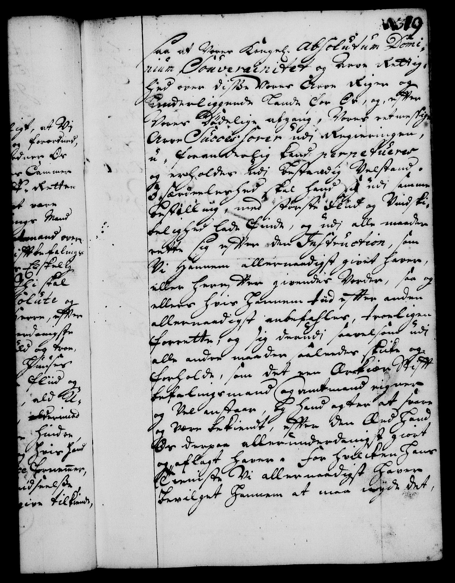 Rentekammeret, Kammerkanselliet, RA/EA-3111/G/Gg/Gge/L0001: Norsk bestallingsprotokoll med register (merket RK 53.25), 1720-1730, p. 319