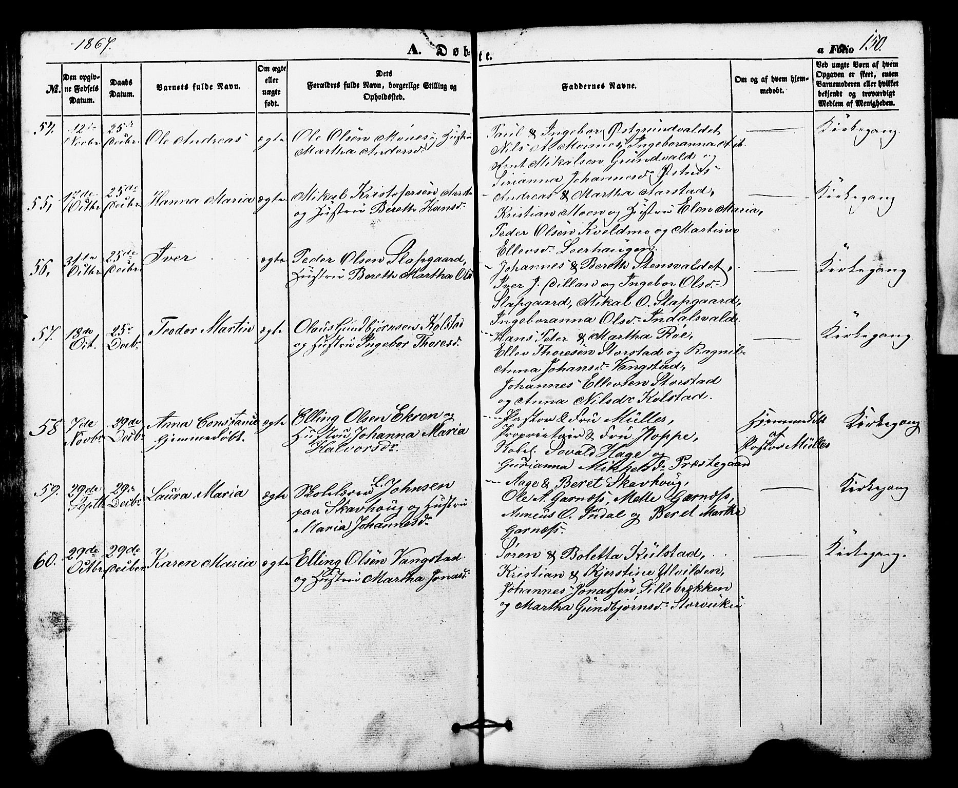 Ministerialprotokoller, klokkerbøker og fødselsregistre - Nord-Trøndelag, AV/SAT-A-1458/724/L0268: Parish register (copy) no. 724C04, 1846-1878, p. 150