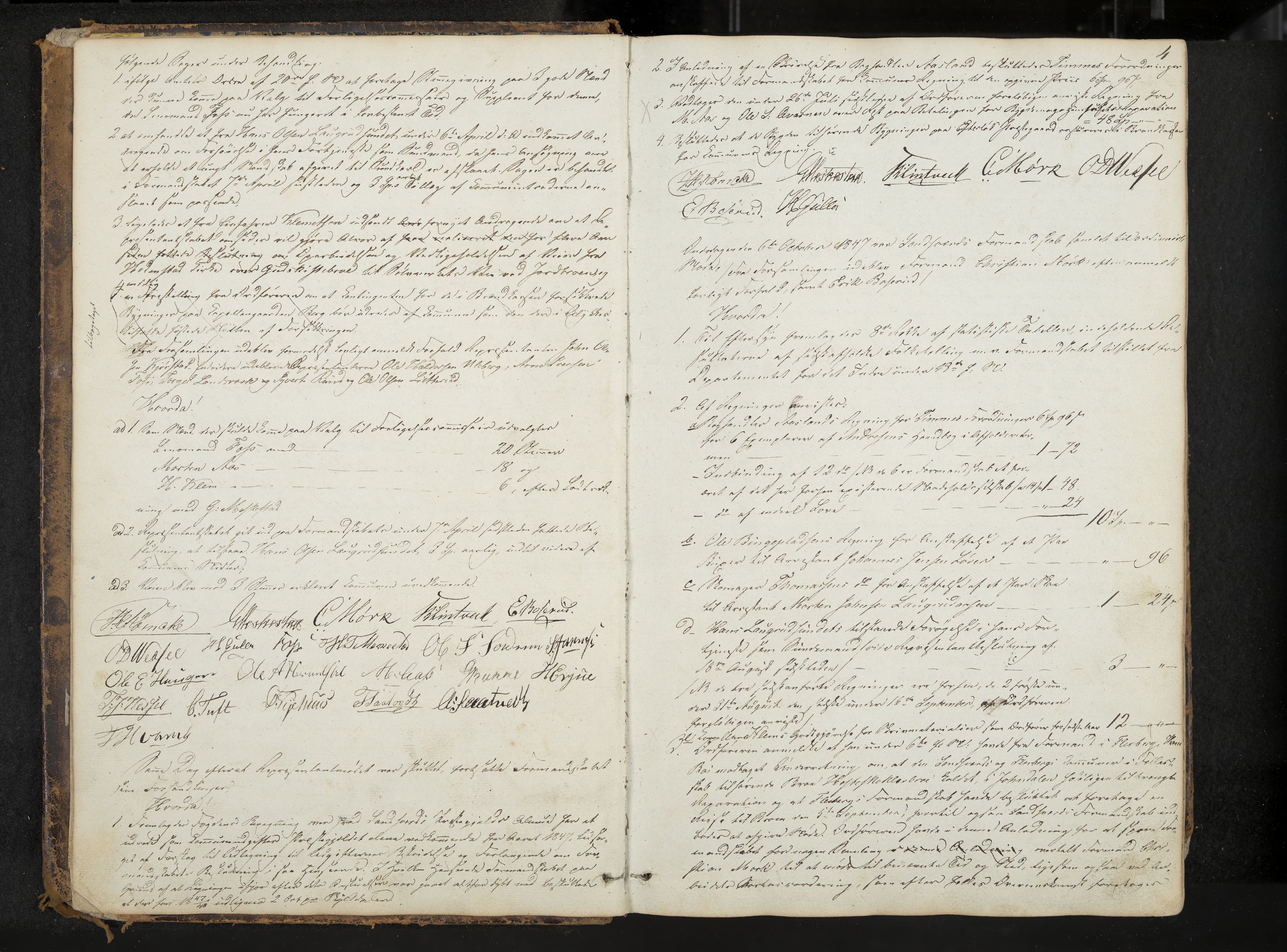 Sandsvær formannskap, IKAK/0629021-1/A/L0002: Møtebok, 1847-1869, p. 4
