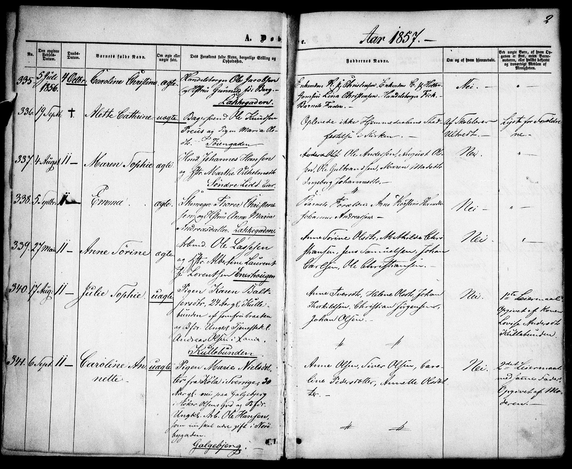Vestre Aker prestekontor Kirkebøker, SAO/A-10025/F/Fa/L0004: Parish register (official) no. 4, 1857-1877, p. 2