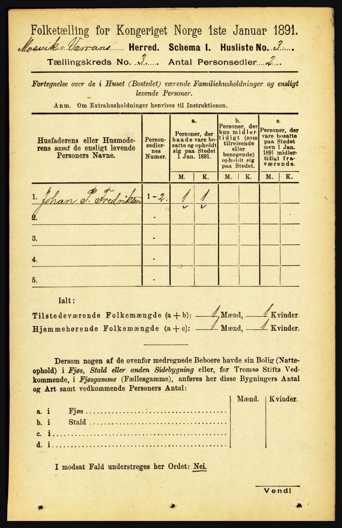 RA, 1891 census for 1723 Mosvik og Verran, 1891, p. 875