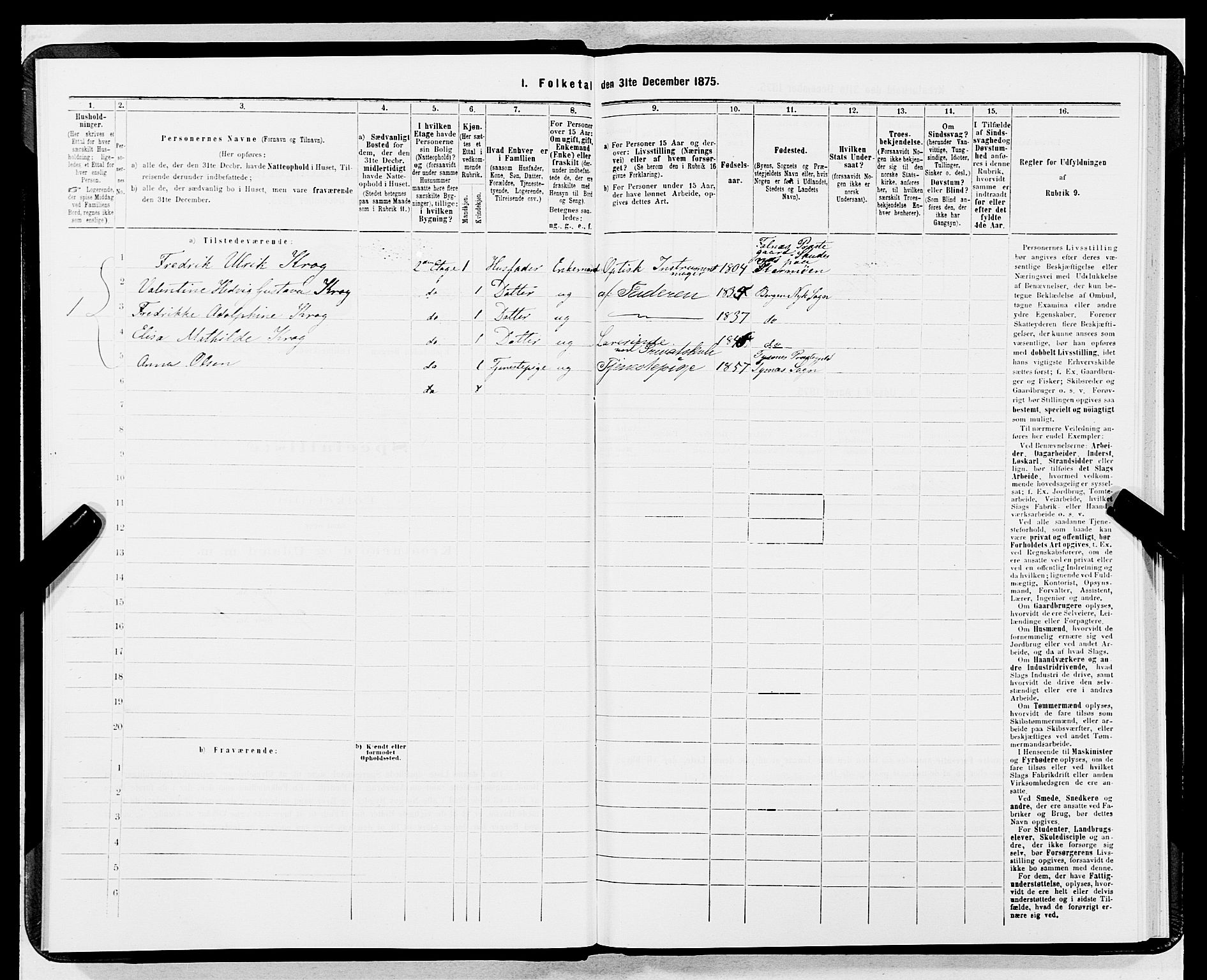 SAB, 1875 census for 1301 Bergen, 1875, p. 1349