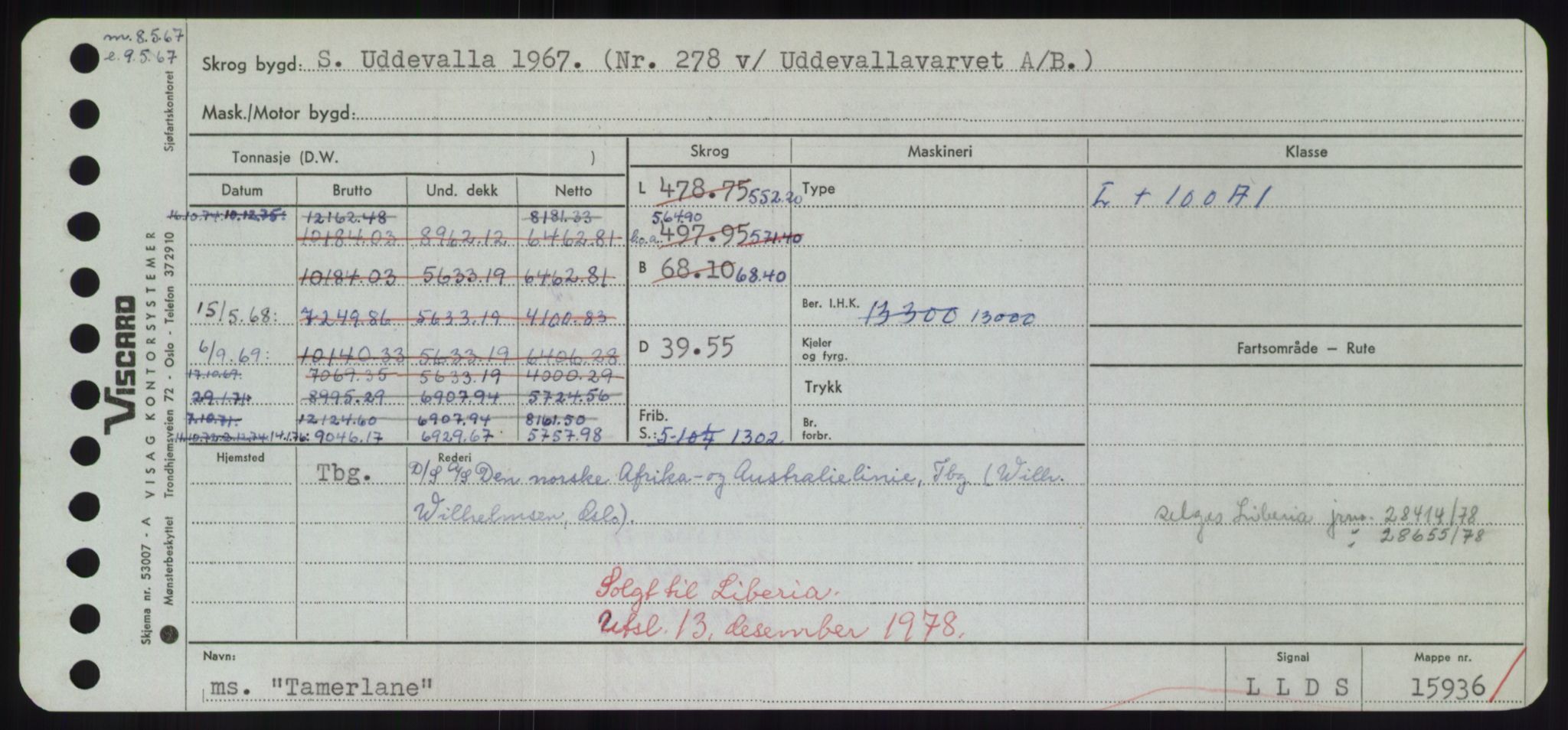 Sjøfartsdirektoratet med forløpere, Skipsmålingen, RA/S-1627/H/Hd/L0038: Fartøy, T-Th, p. 125