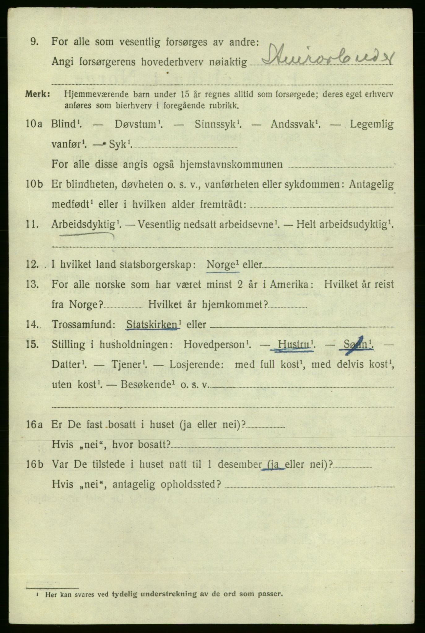 SAO, 1920 census for Fredrikshald, 1920, p. 8673