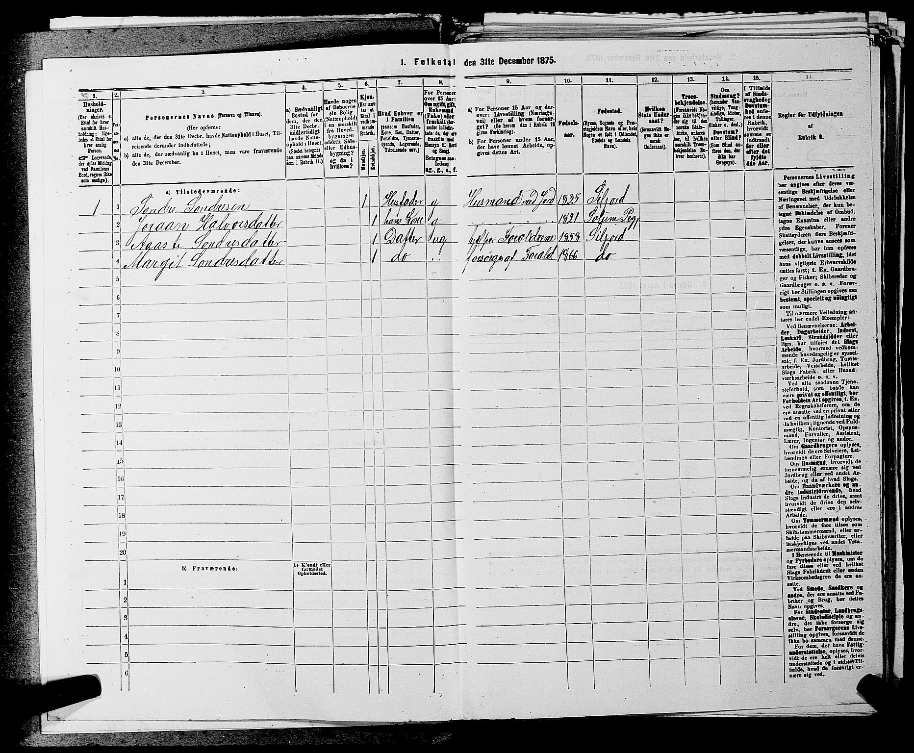 SAKO, 1875 census for 0828P Seljord, 1875, p. 553