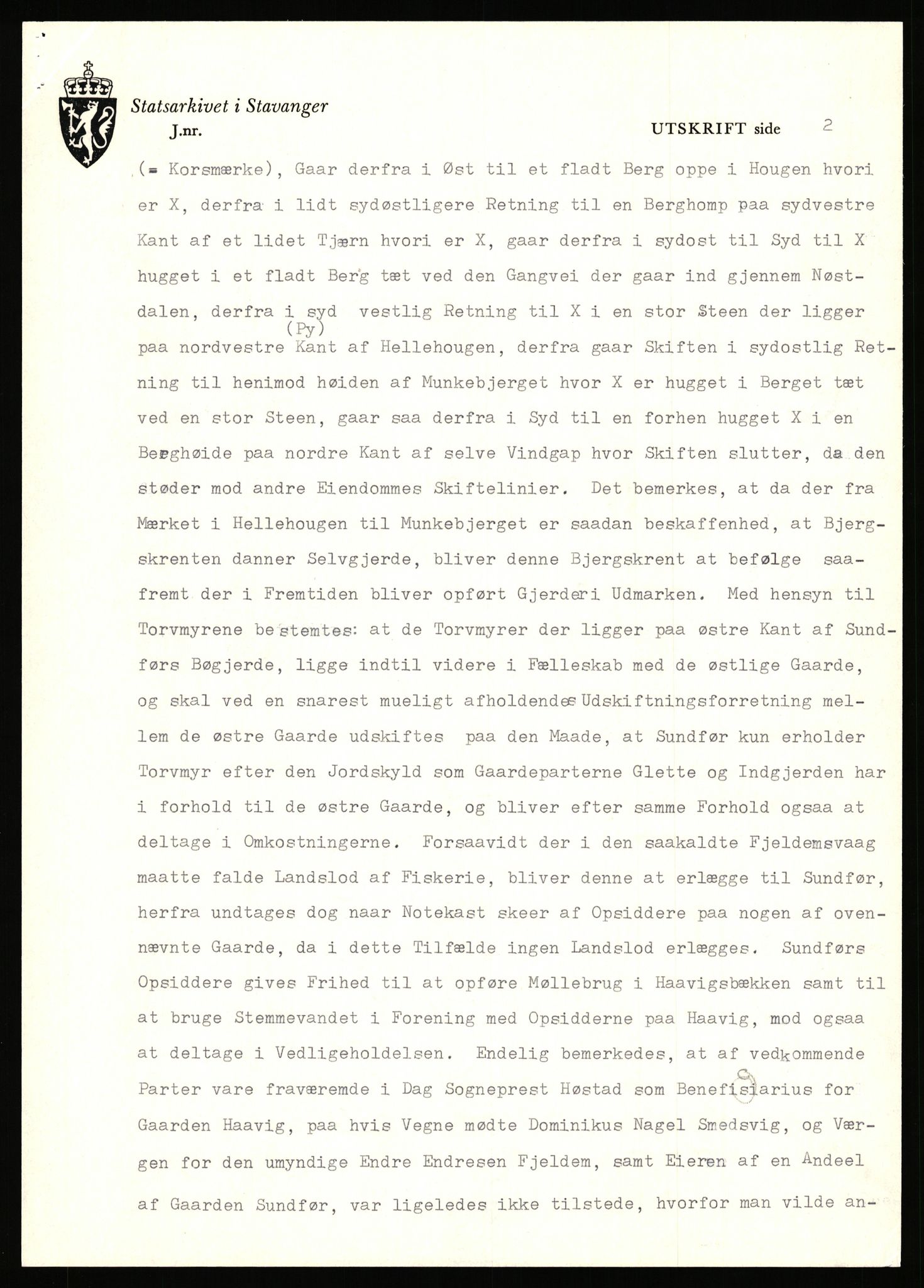 Statsarkivet i Stavanger, AV/SAST-A-101971/03/Y/Yj/L0013: Avskrifter sortert etter gårdsnavn: Bæreim - Dalen, 1750-1930, p. 435