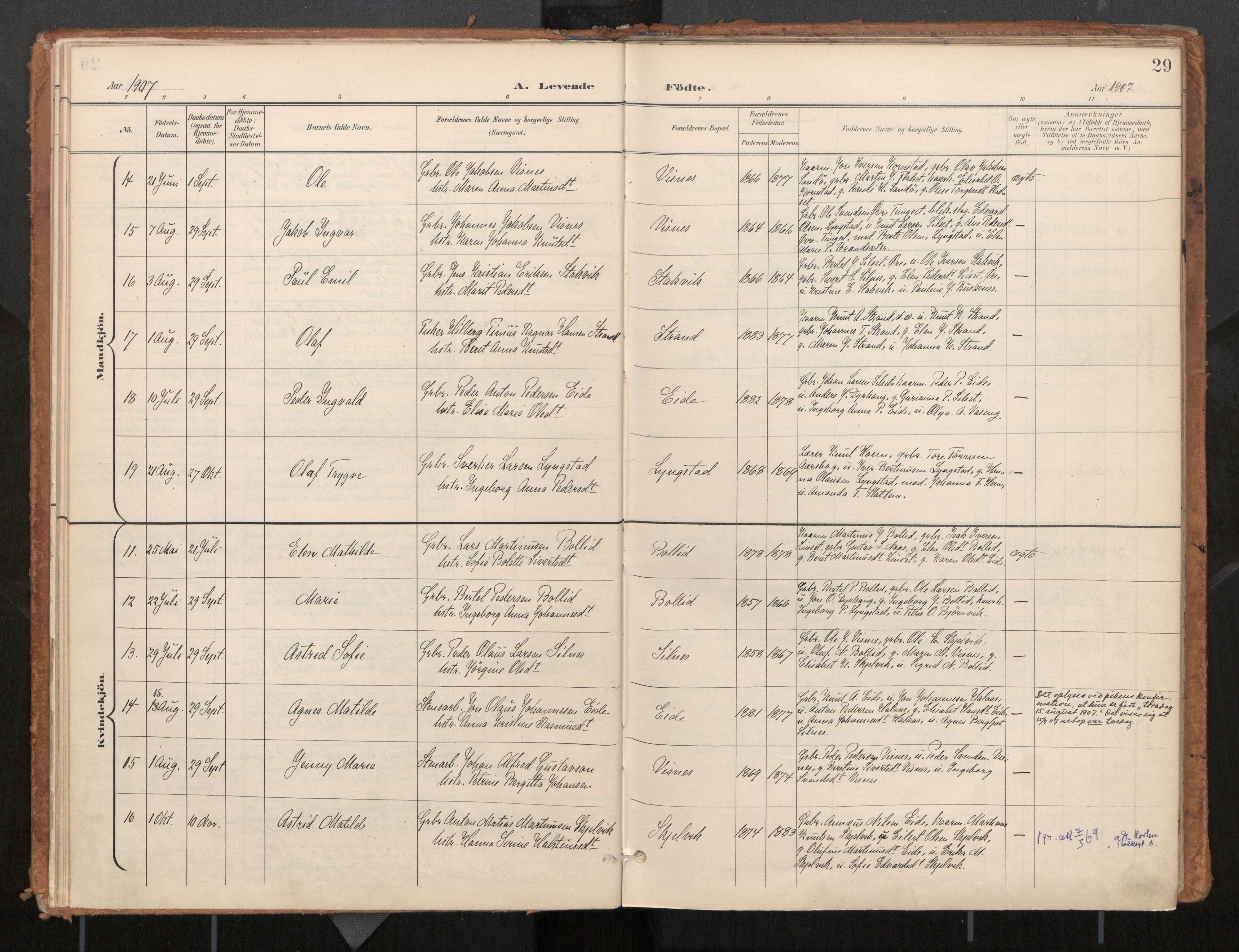 Ministerialprotokoller, klokkerbøker og fødselsregistre - Møre og Romsdal, SAT/A-1454/571/L0836a: Parish register (official) no. 571A02, 1898-1910, p. 29