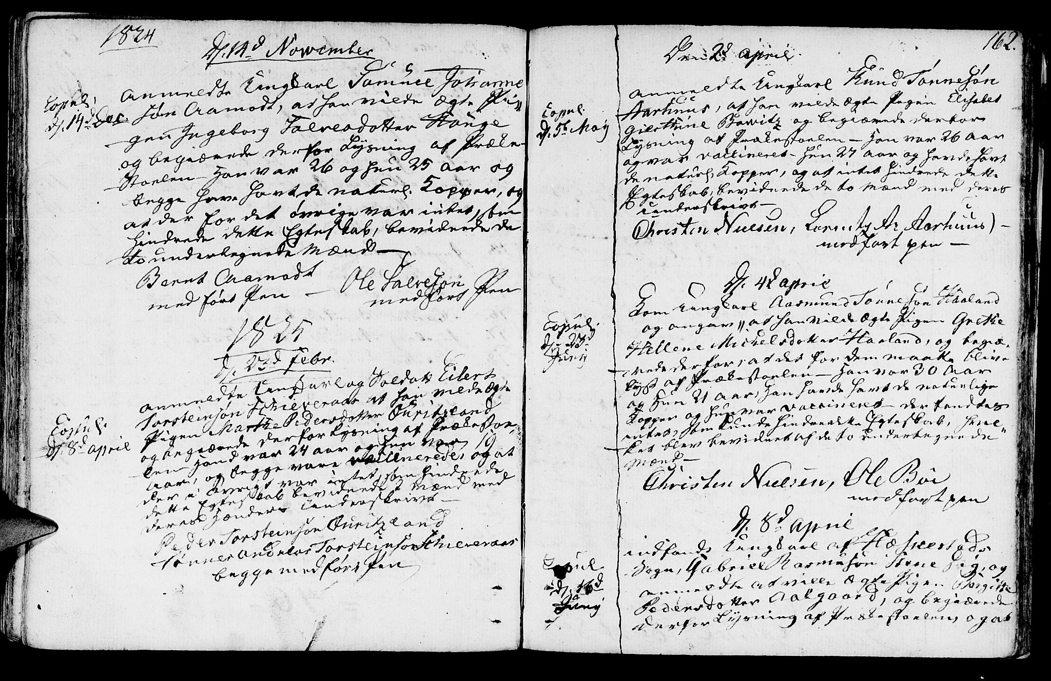 Sokndal sokneprestkontor, SAST/A-101808: Parish register (official) no. A 5, 1806-1826, p. 162