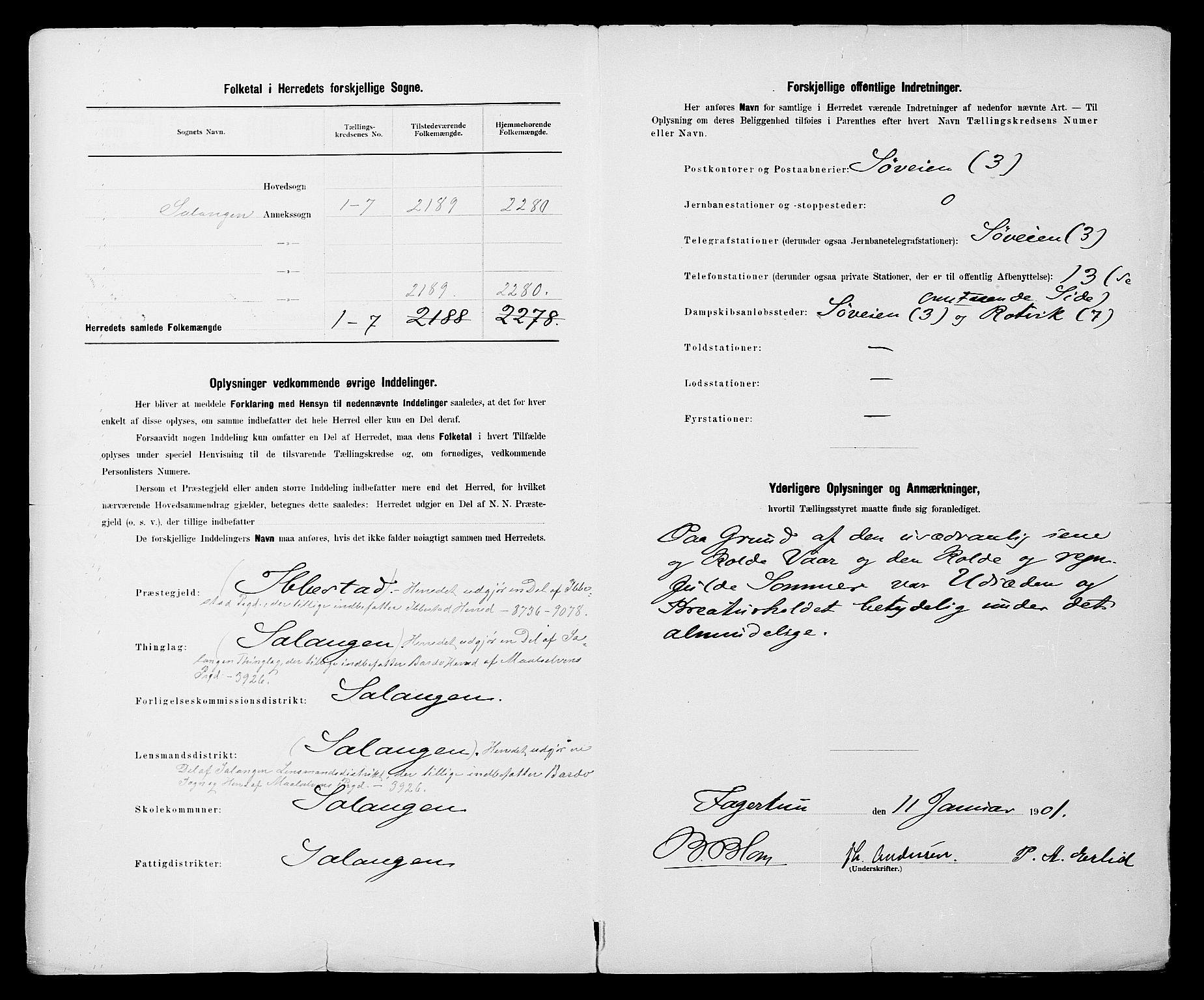 SATØ, 1900 census for Salangen, 1900, p. 3