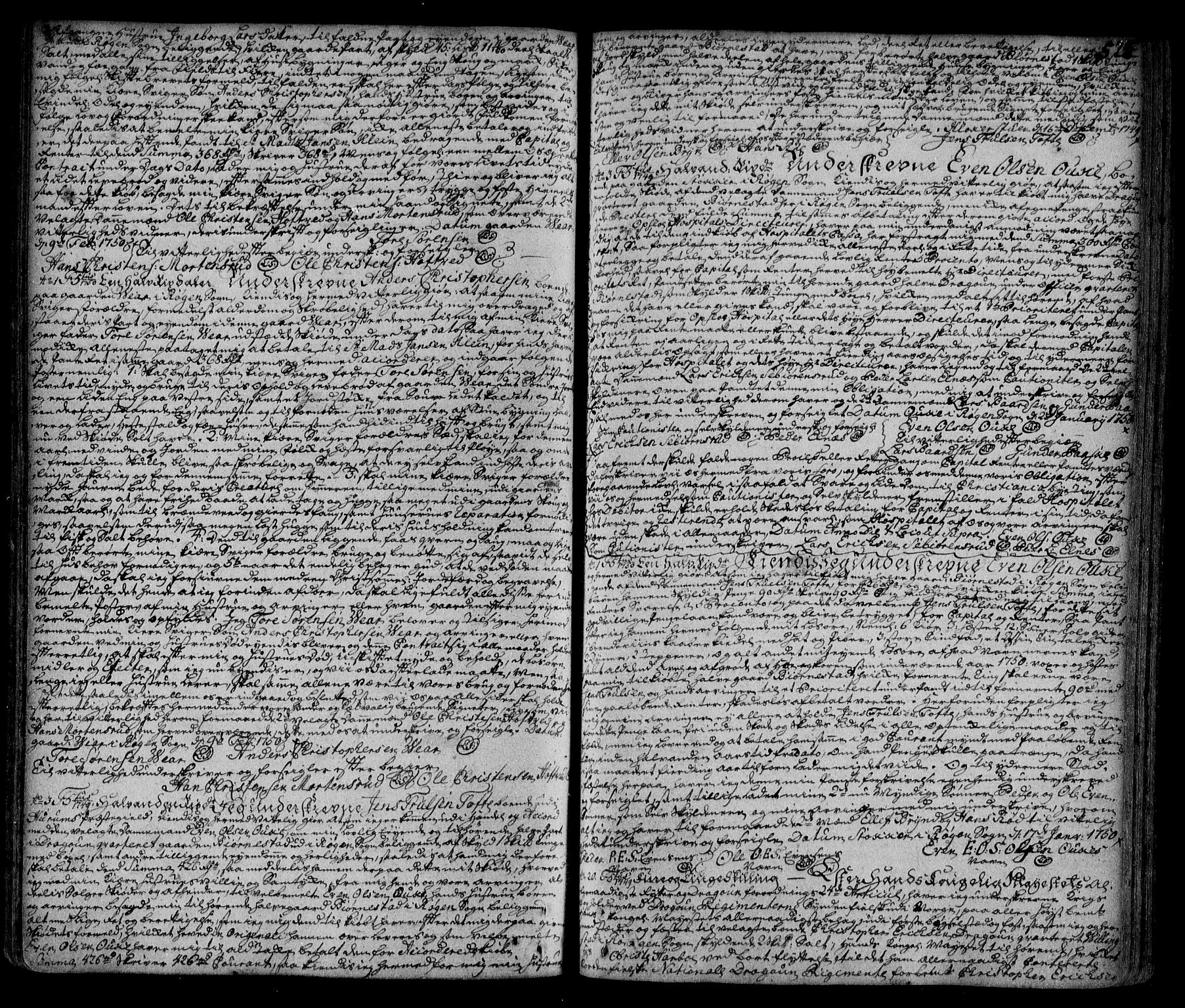 Lier, Røyken og Hurum sorenskriveri, SAKO/A-89/G/Ga/Gaa/L0002: Mortgage book no. II, 1725-1755, p. 525