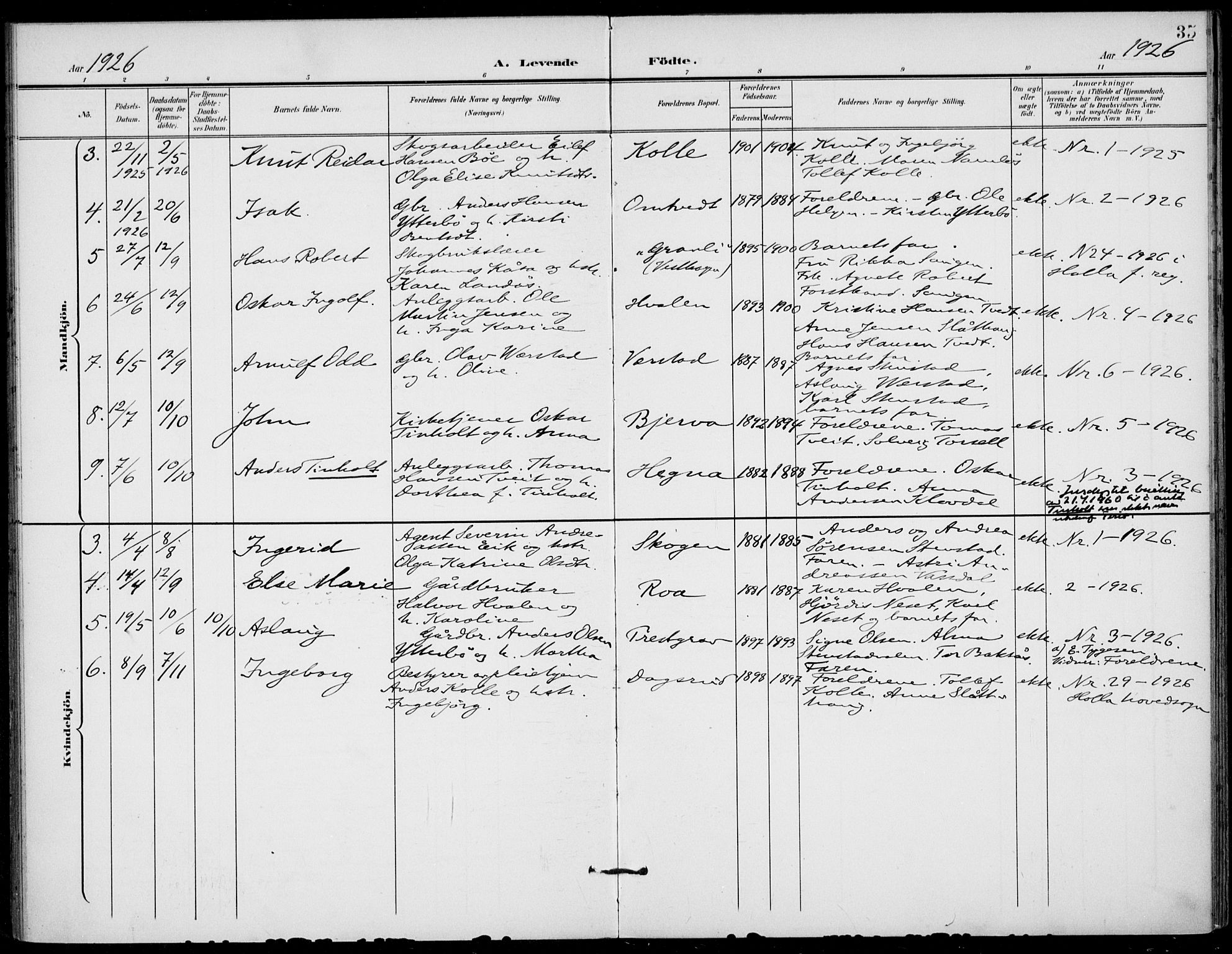 Holla kirkebøker, AV/SAKO-A-272/F/Fa/L0011: Parish register (official) no. 11, 1897-1928, p. 35