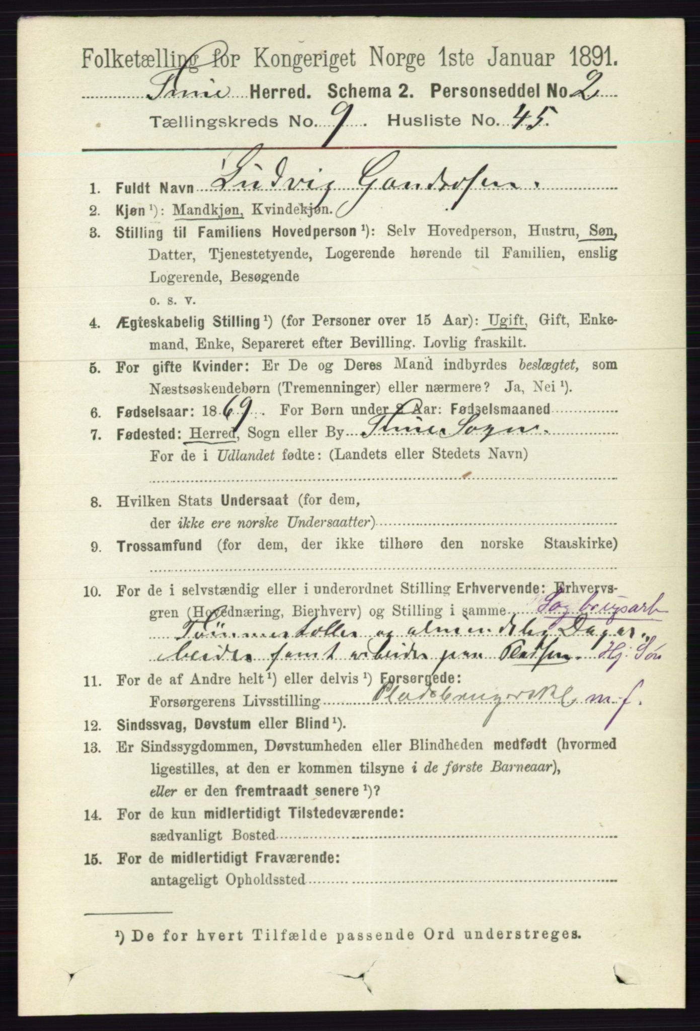 RA, 1891 census for 0130 Tune, 1891, p. 6498