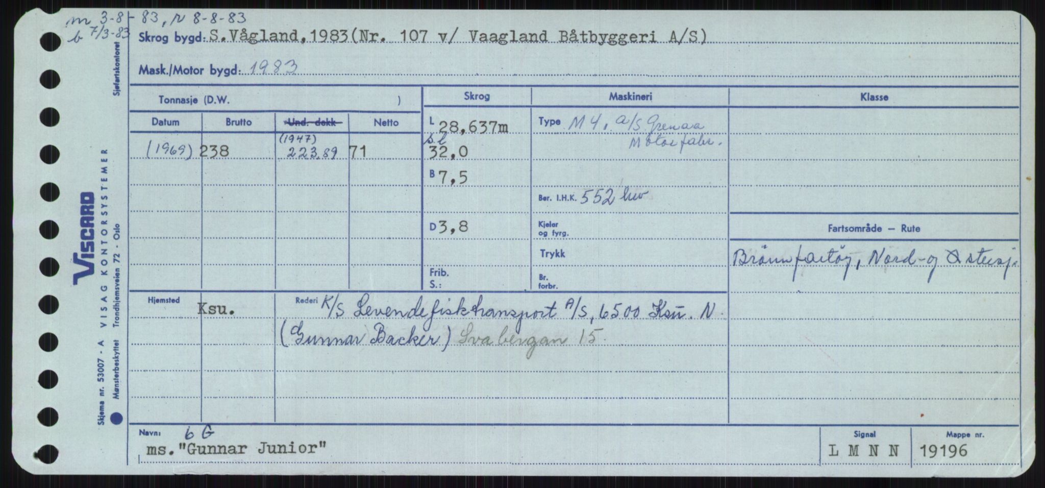 Sjøfartsdirektoratet med forløpere, Skipsmålingen, AV/RA-S-1627/H/Ha/L0002/0002: Fartøy, Eik-Hill / Fartøy, G-Hill, p. 333