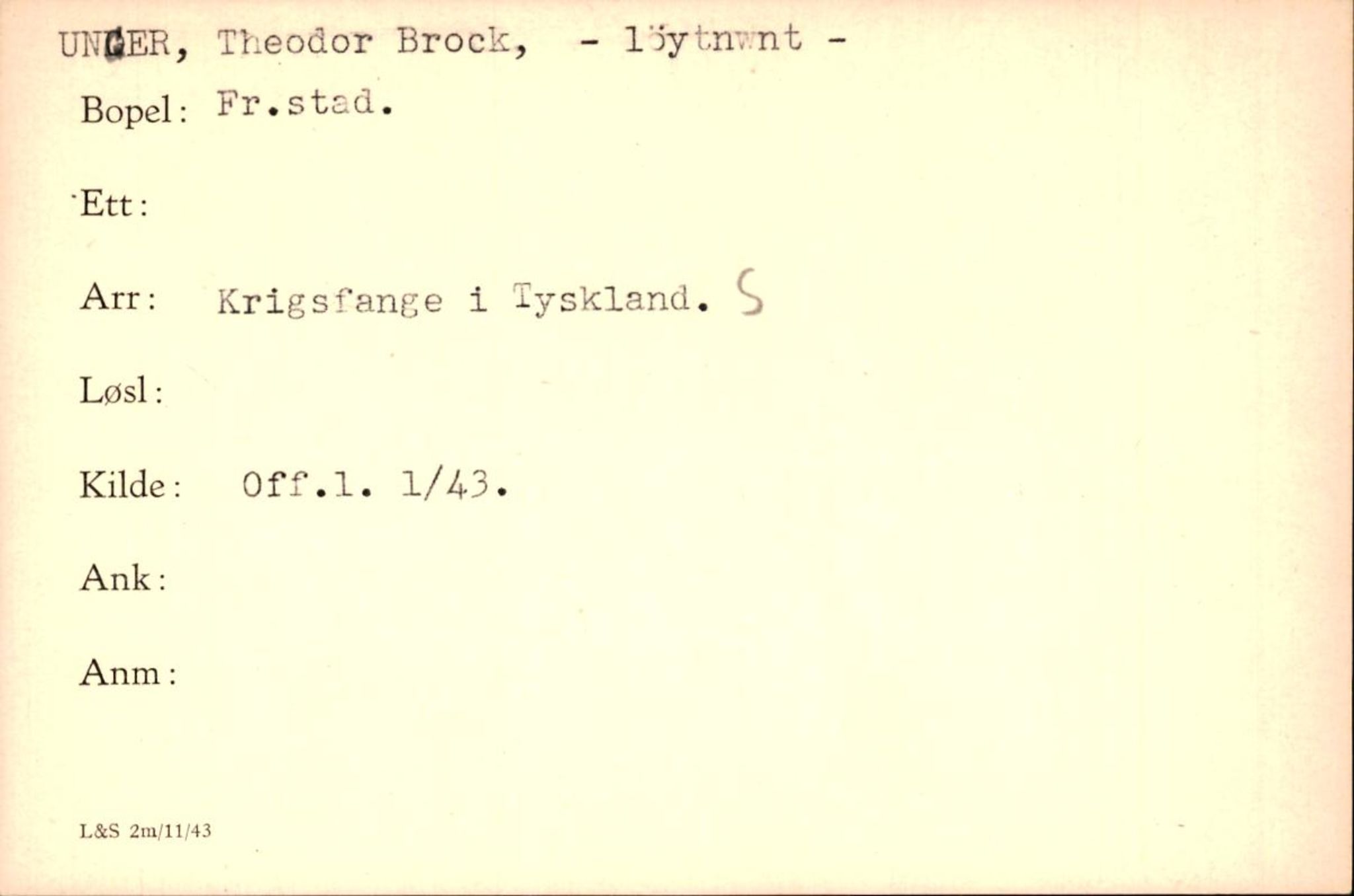 Forsvaret, Forsvarets krigshistoriske avdeling, AV/RA-RAFA-2017/Y/Yf/L0200: II-C-11-2102  -  Norske krigsfanger i Tyskland, 1940-1945, p. 1095