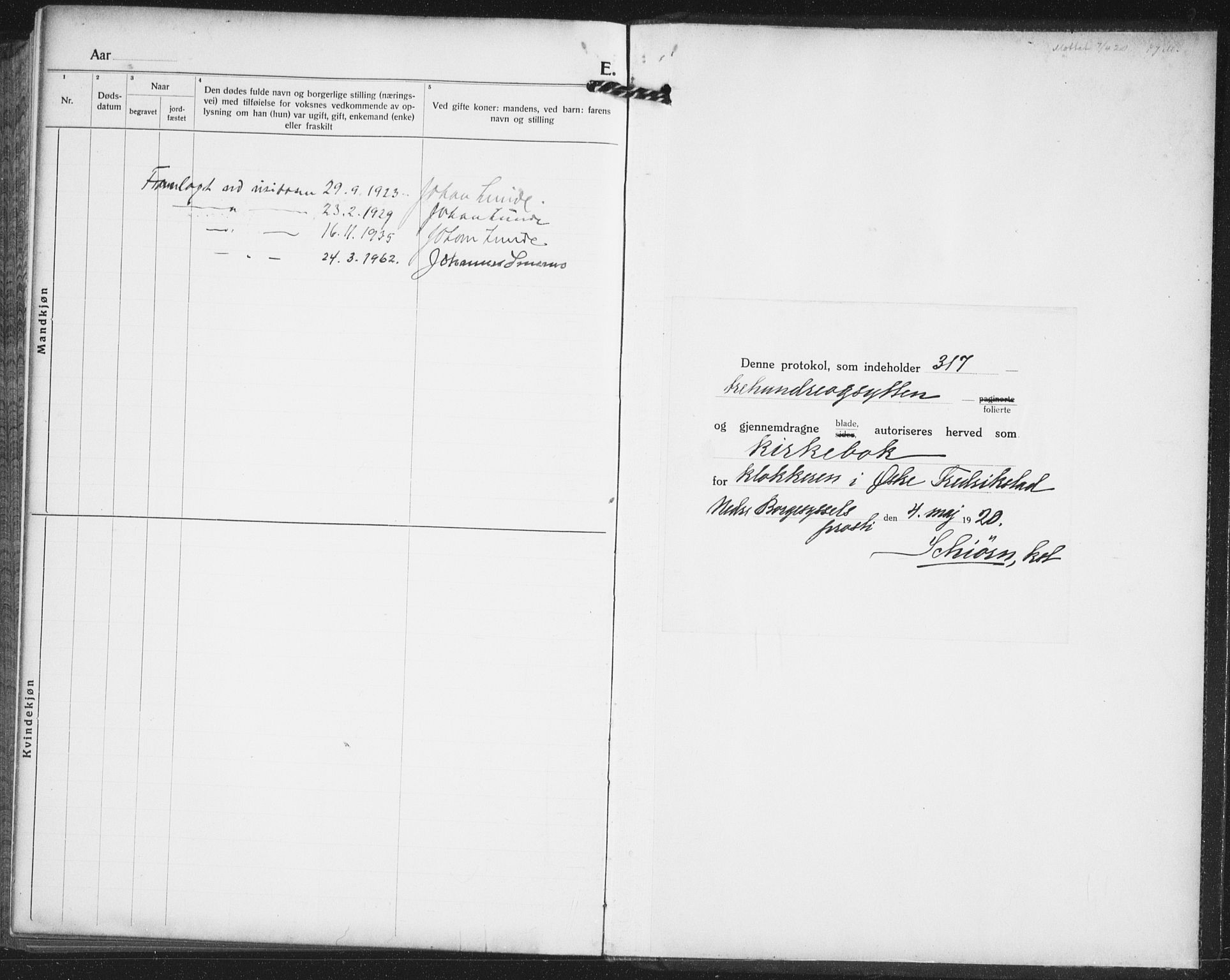 Østre Fredrikstad prestekontor Kirkebøker, AV/SAO-A-10907/G/Ga/L0003: Parish register (copy) no. 3, 1920-1940