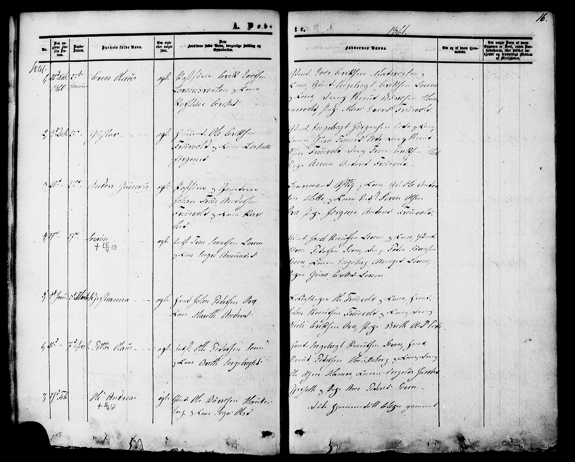 Ministerialprotokoller, klokkerbøker og fødselsregistre - Møre og Romsdal, AV/SAT-A-1454/542/L0552: Parish register (official) no. 542A02, 1854-1884, p. 16