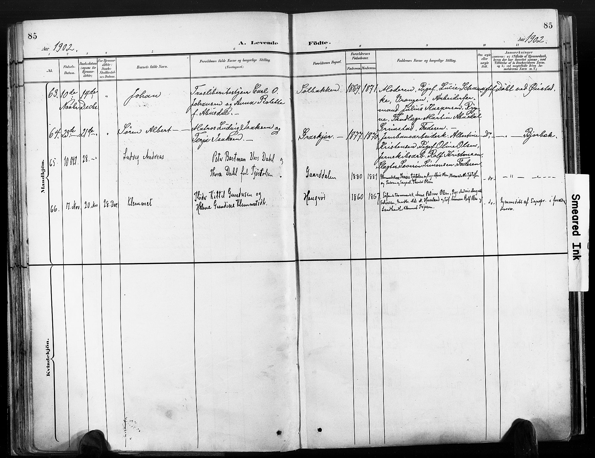 Øyestad sokneprestkontor, AV/SAK-1111-0049/F/Fa/L0018: Parish register (official) no. A 18, 1897-1907, p. 85