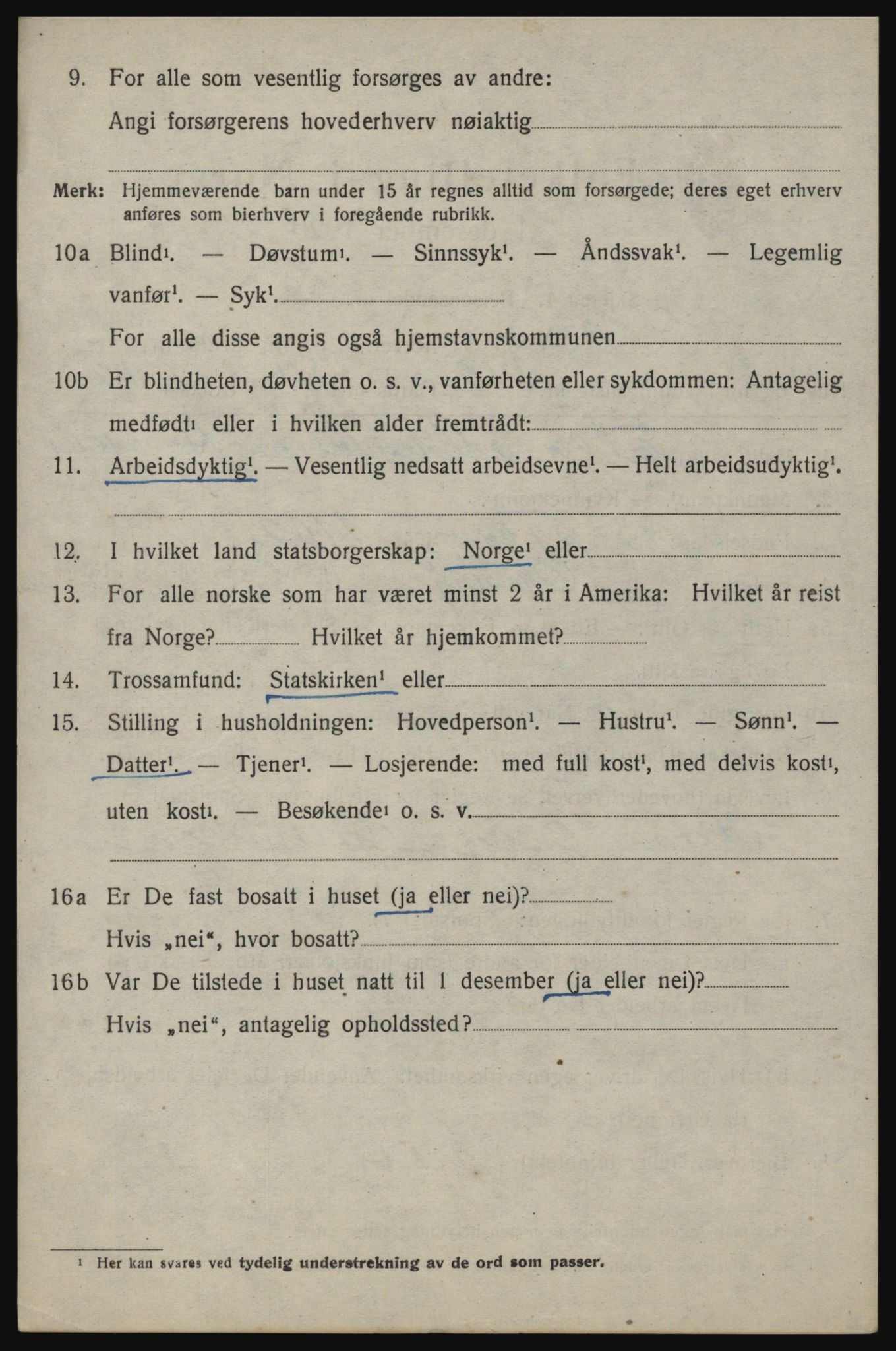 SAO, 1920 census for Berg, 1920, p. 14434