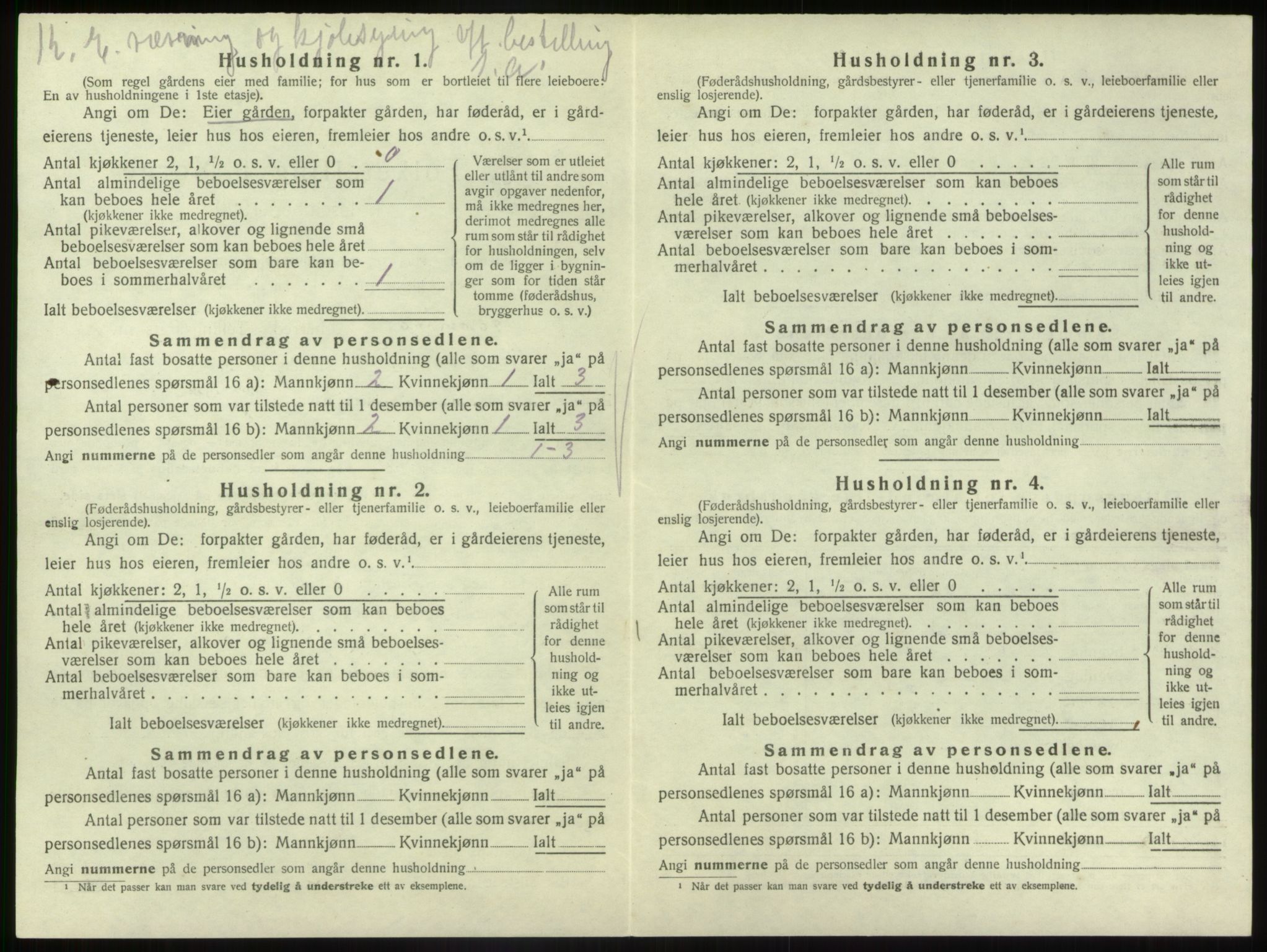 SAB, 1920 census for Gaular, 1920, p. 529