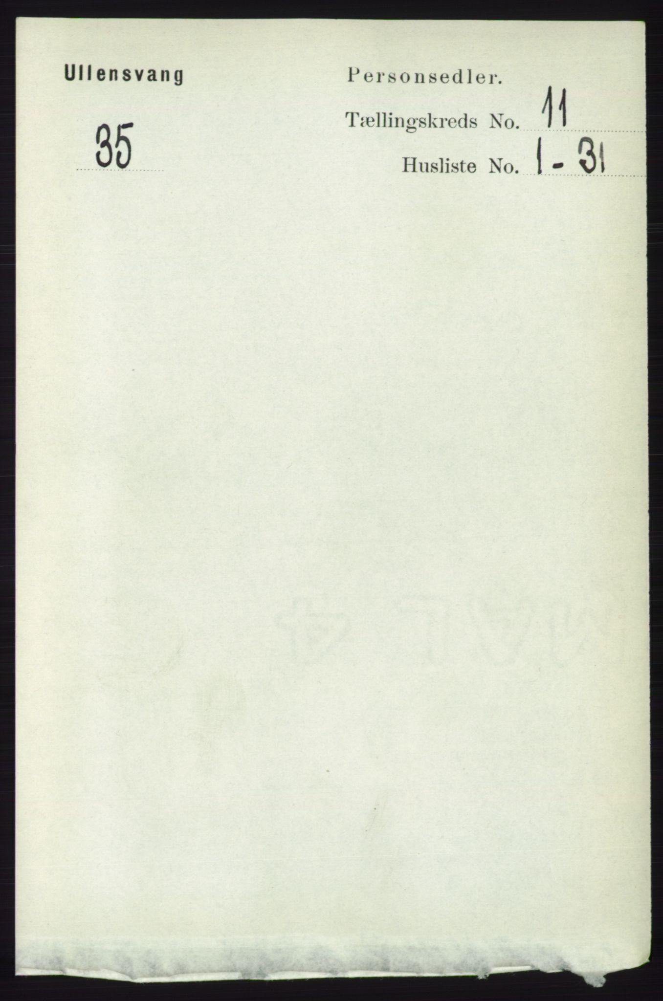 RA, 1891 census for 1230 Ullensvang, 1891, p. 4262
