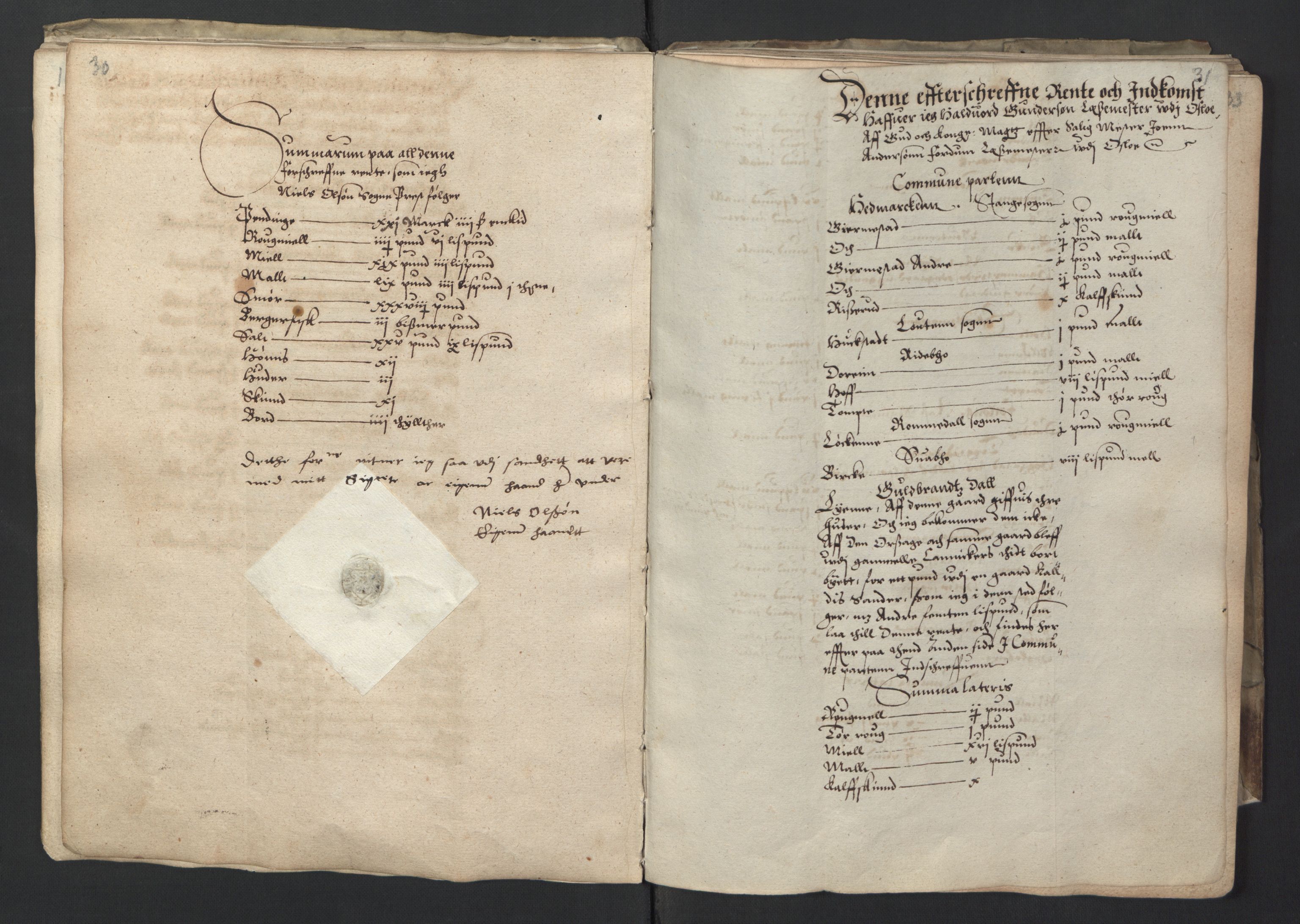 Stattholderembetet 1572-1771, RA/EA-2870/Ek/L0001/0001: Jordebøker før 1624 og til utligning av garnisonsskatt 1624-1626: / Jordebok for Oslo kapitel, 1595, p. 20