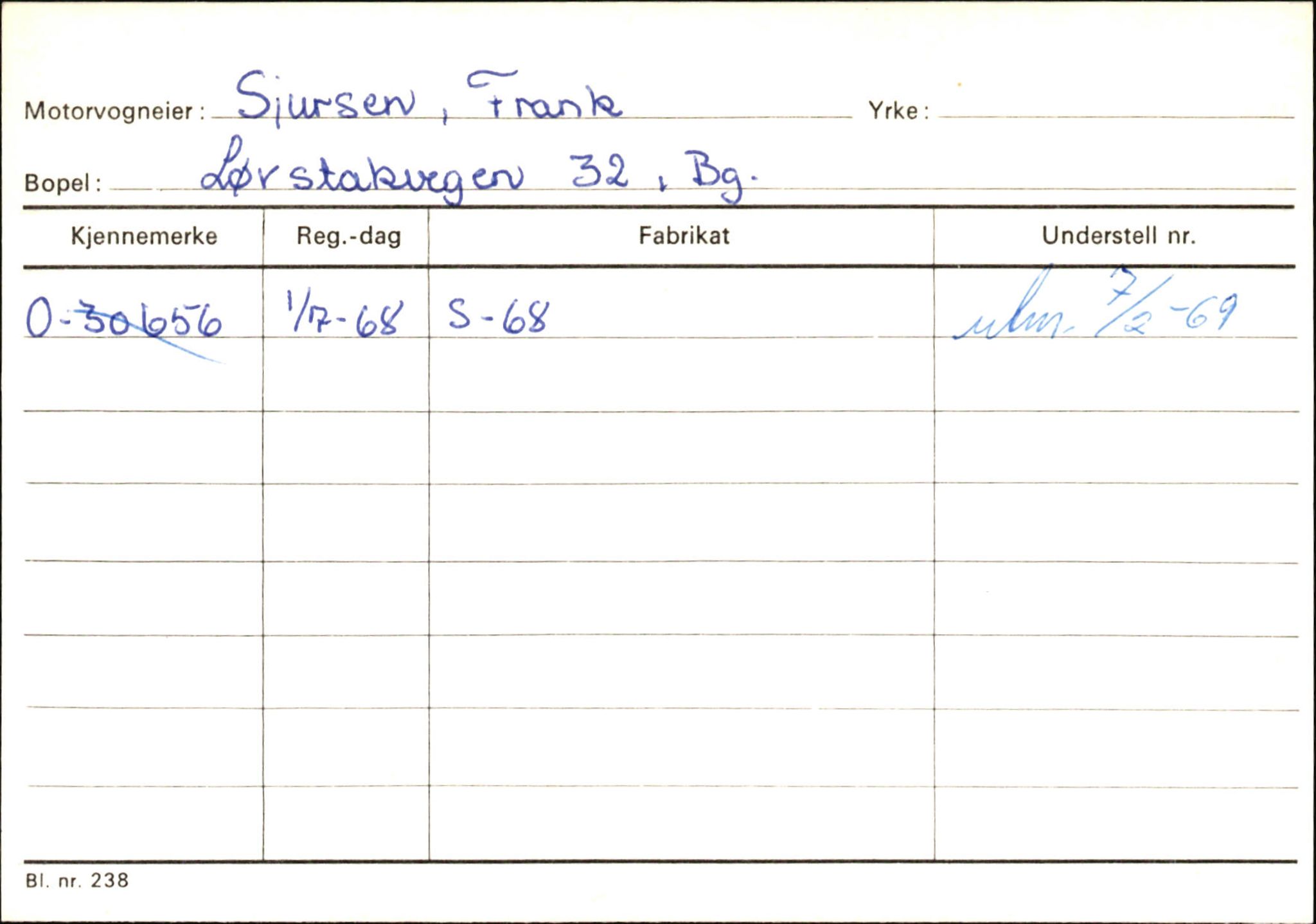 Statens vegvesen, Hordaland vegkontor, AV/SAB-A-5201/2/Hb/L0031: O-eierkort S, 1920-1971, p. 33