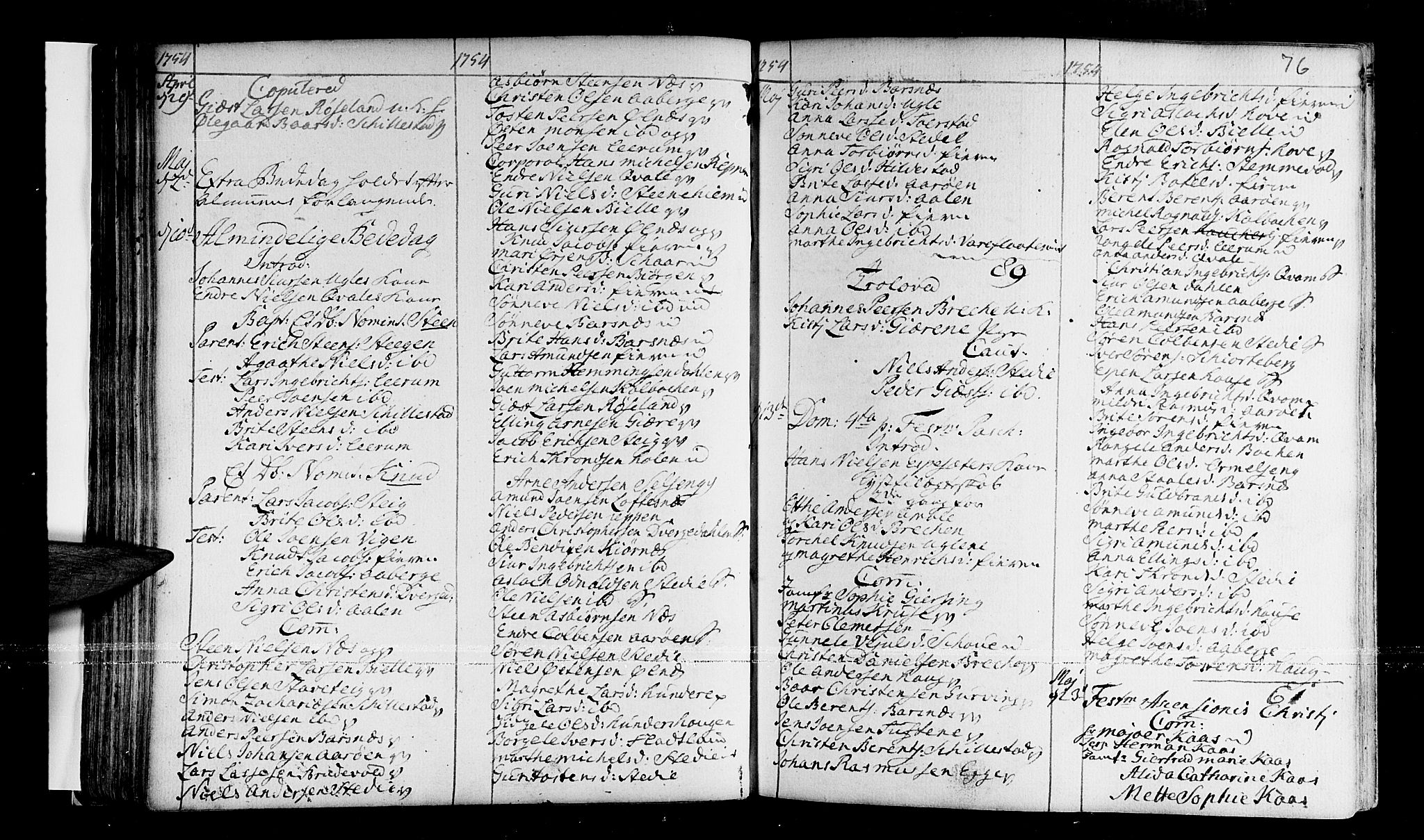 Sogndal sokneprestembete, AV/SAB-A-81301/H/Haa/Haaa/L0003: Parish register (official) no. A 3, 1747-1768, p. 76