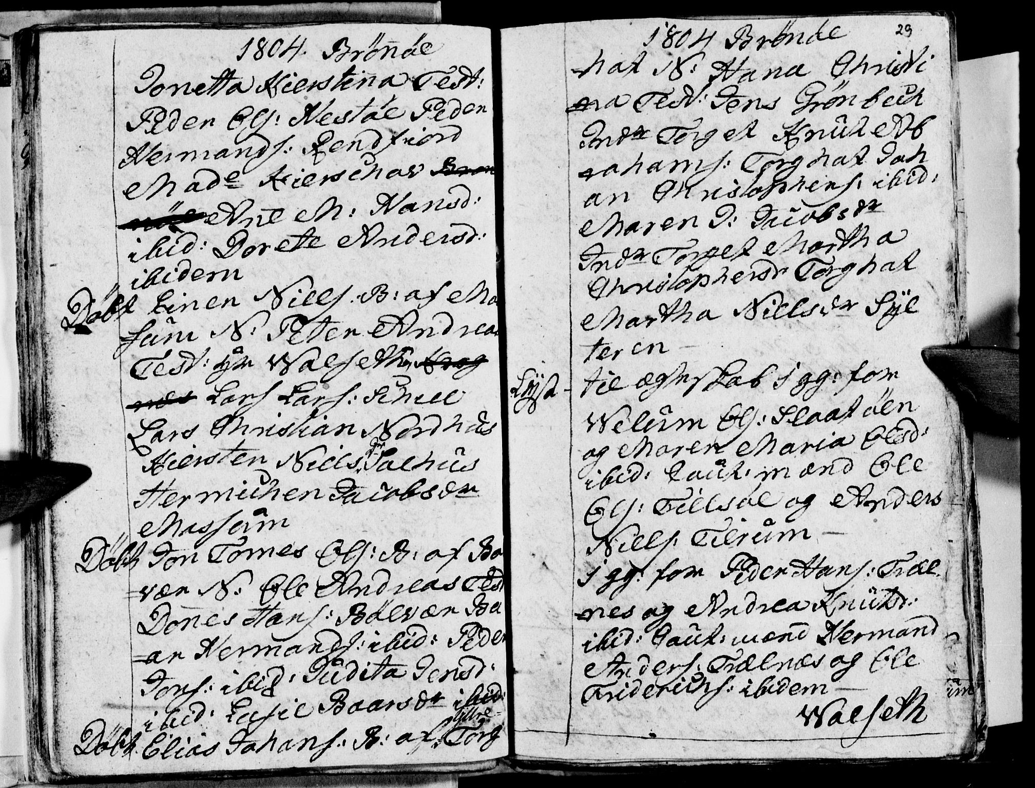 Ministerialprotokoller, klokkerbøker og fødselsregistre - Nordland, AV/SAT-A-1459/813/L0209: Parish register (copy) no. 813C01, 1803-1821, p. 29