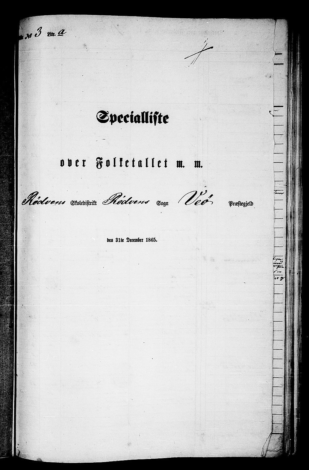 RA, 1865 census for Veøy, 1865, p. 46