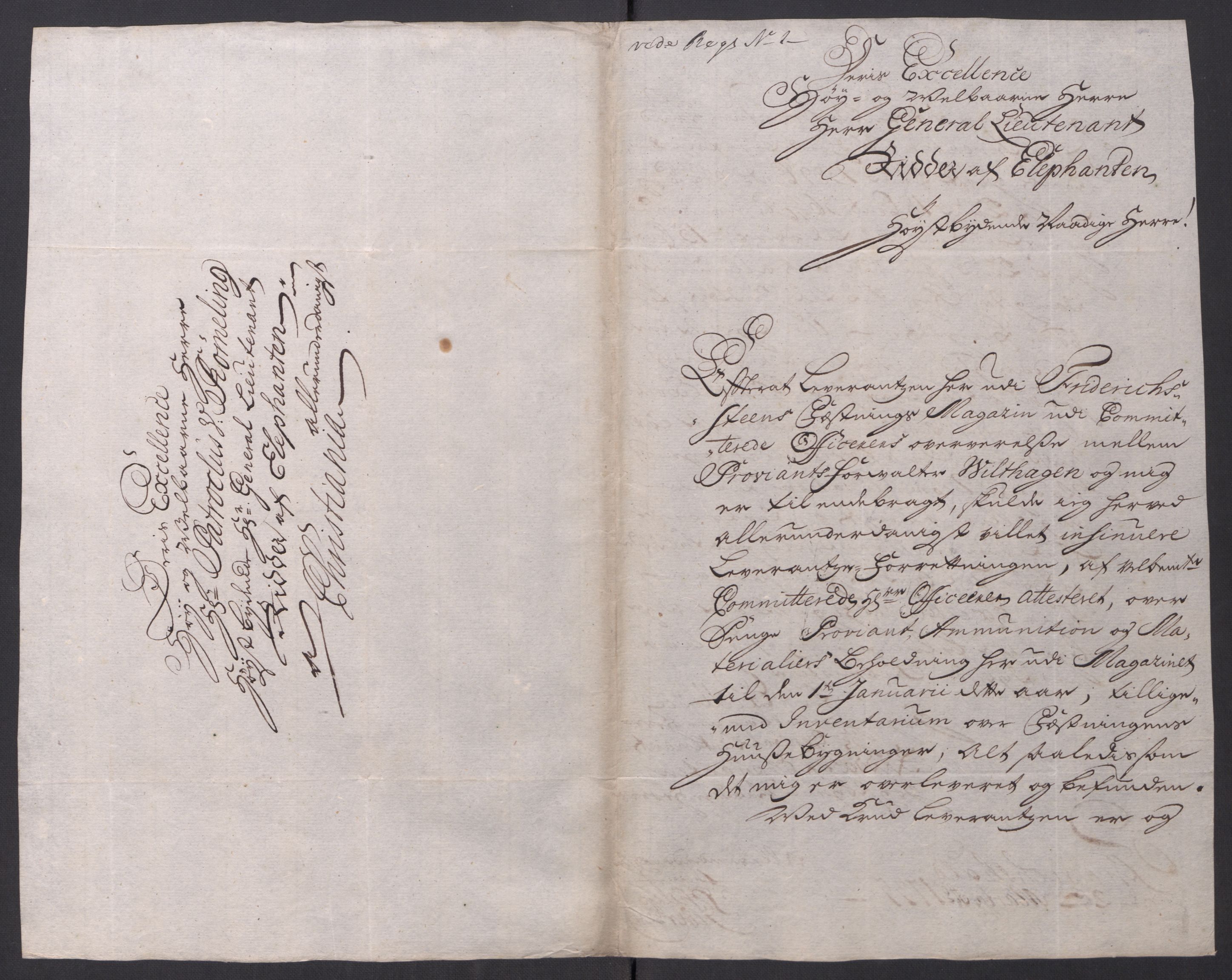 Kommanderende general (KG I) med Det norske krigsdirektorium, AV/RA-EA-5419/D/L0154: Fredriksten festning: Brev, inventarfortegnelser og regnskapsekstrakter, 1730-1739, p. 311