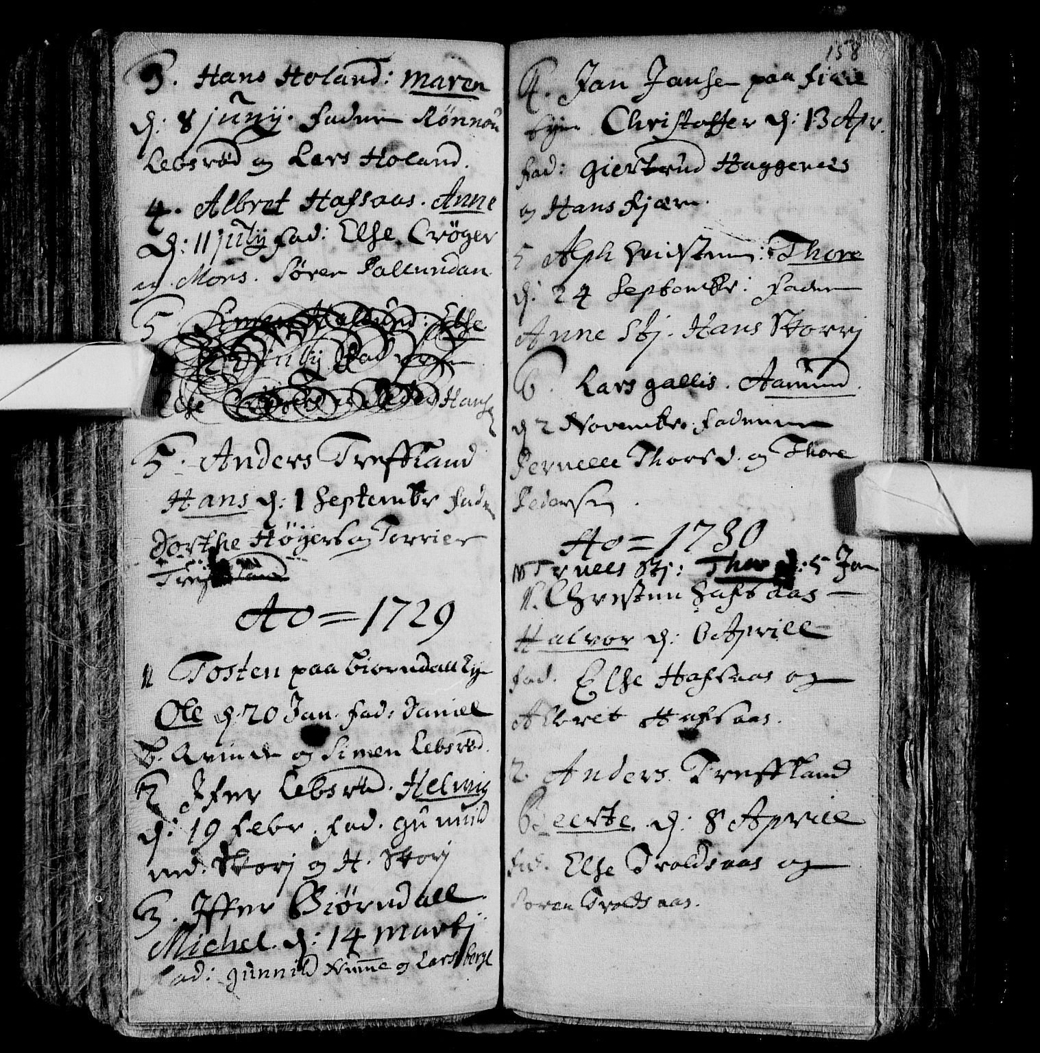 Andebu kirkebøker, SAKO/A-336/F/Fa/L0001: Parish register (official) no. 1 /2, 1623-1738, p. 158
