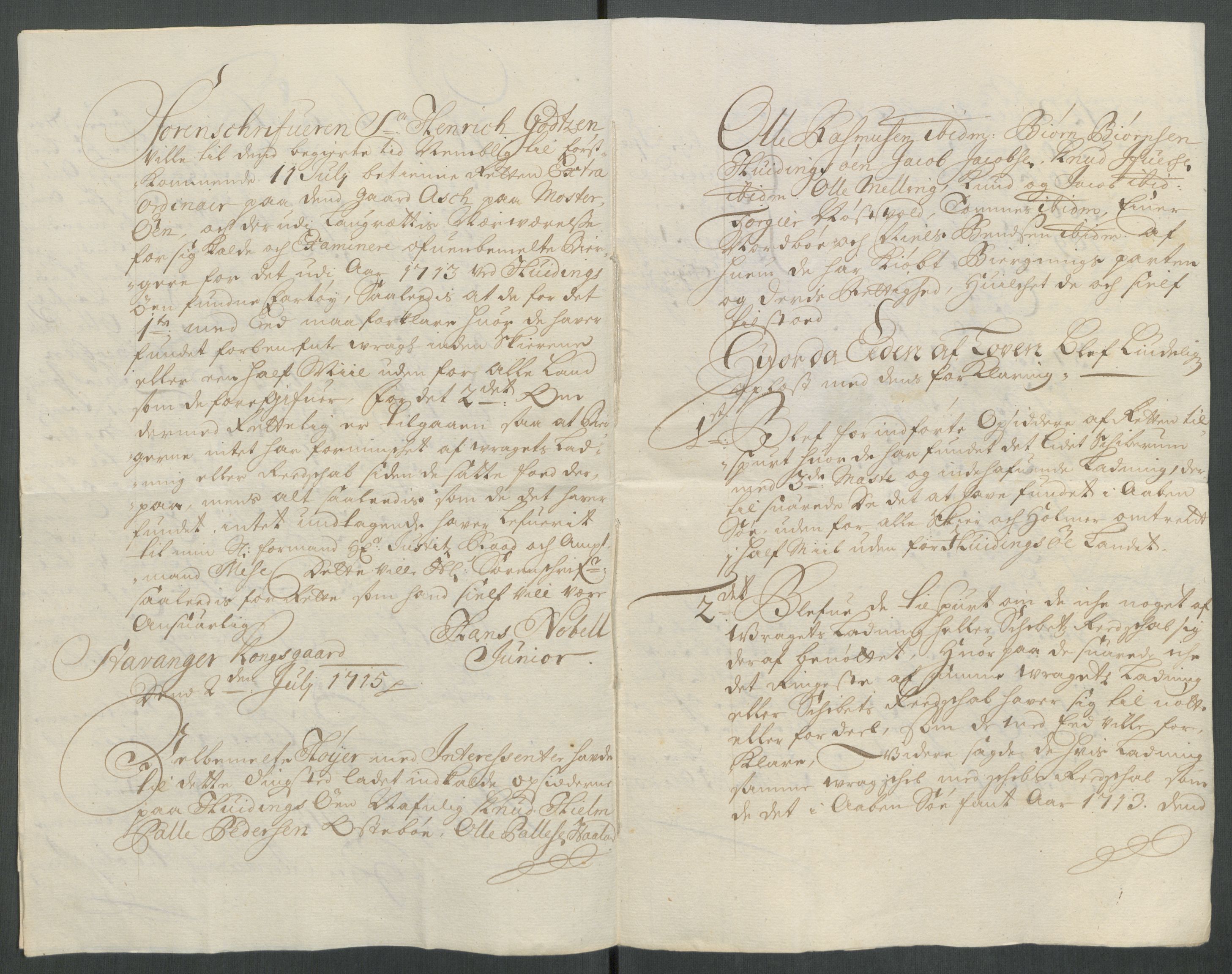 Rentekammeret inntil 1814, Reviderte regnskaper, Fogderegnskap, AV/RA-EA-4092/R47/L2868: Fogderegnskap Ryfylke, 1715, p. 307